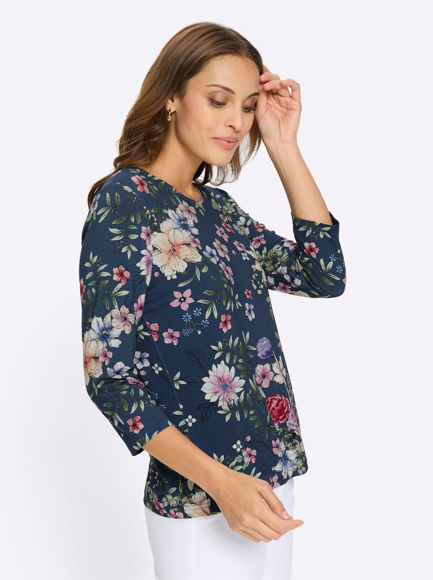 Lady 3/4-Arm-Shirt »Rundhals-Shirt« 1 tlg.