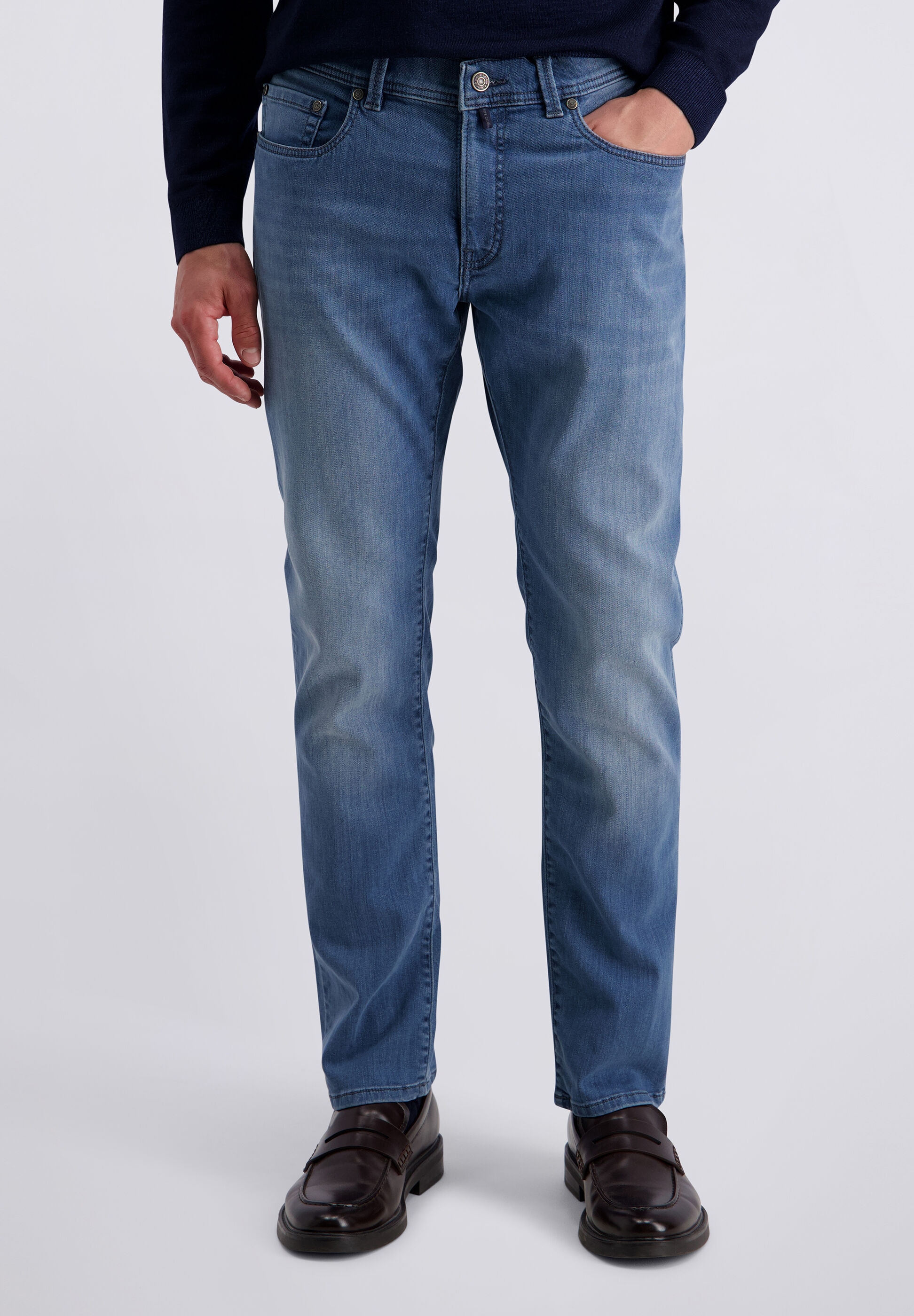 Pierre Cardin Tapered-fit-Jeans »Lyon« im Stone-Washed-Look