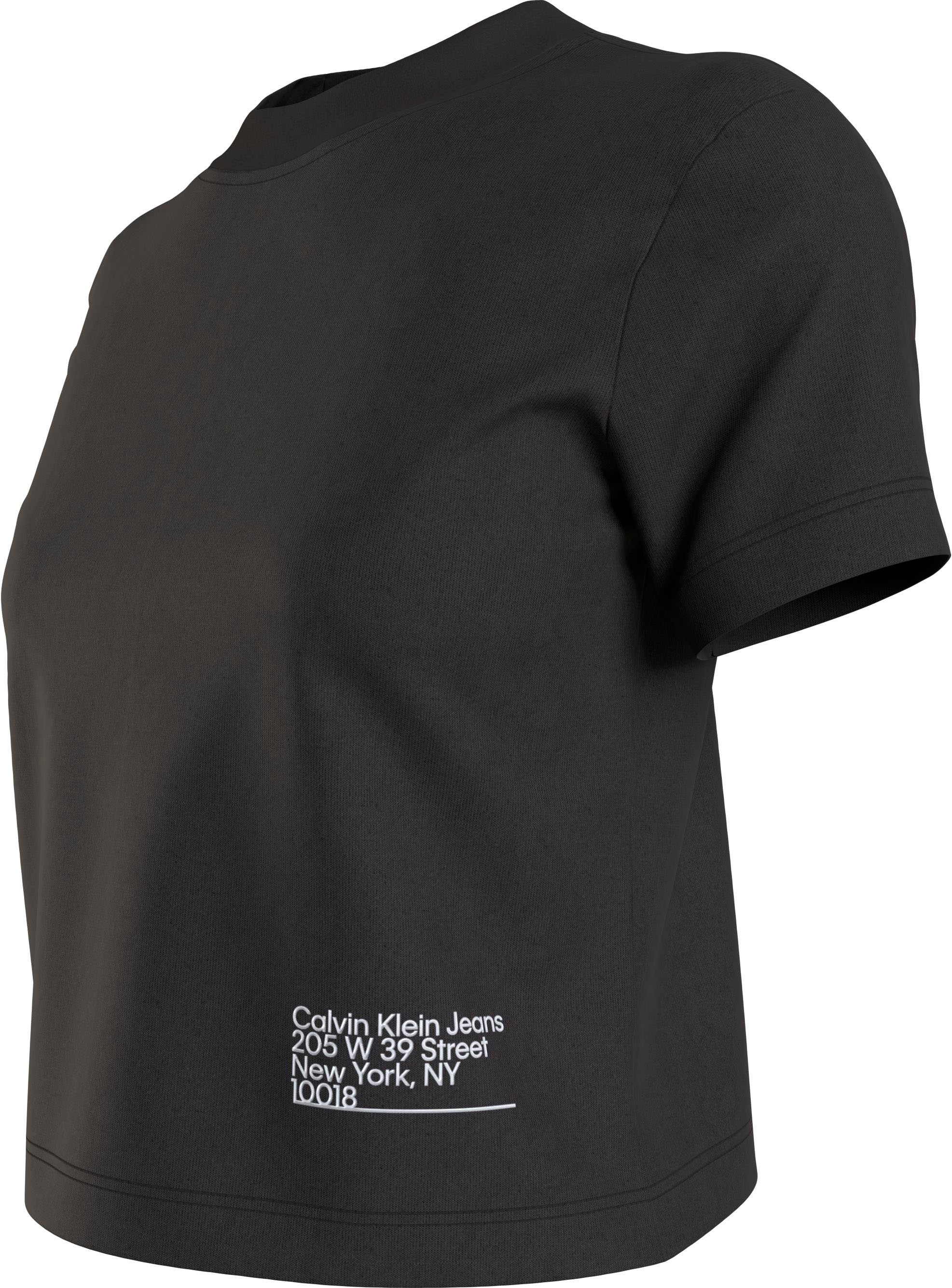 Jeans Klein Rundhalsausschnitt LOGO Shop Online OTTO »CK im mit BABY ADDRESS Calvin T-Shirt TEE«, hohem