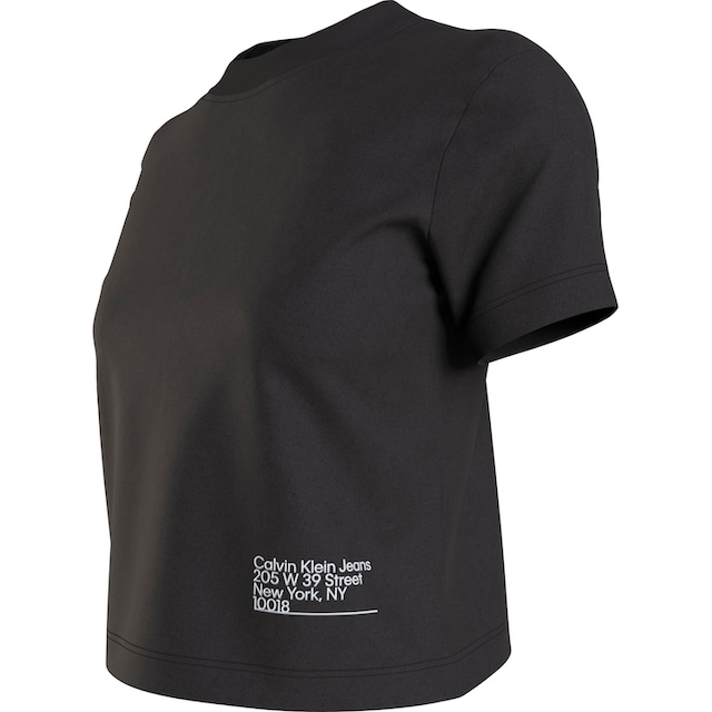 Calvin Klein Jeans T-Shirt »CK ADDRESS LOGO BABY TEE«, mit hohem  Rundhalsausschnitt im OTTO Online Shop