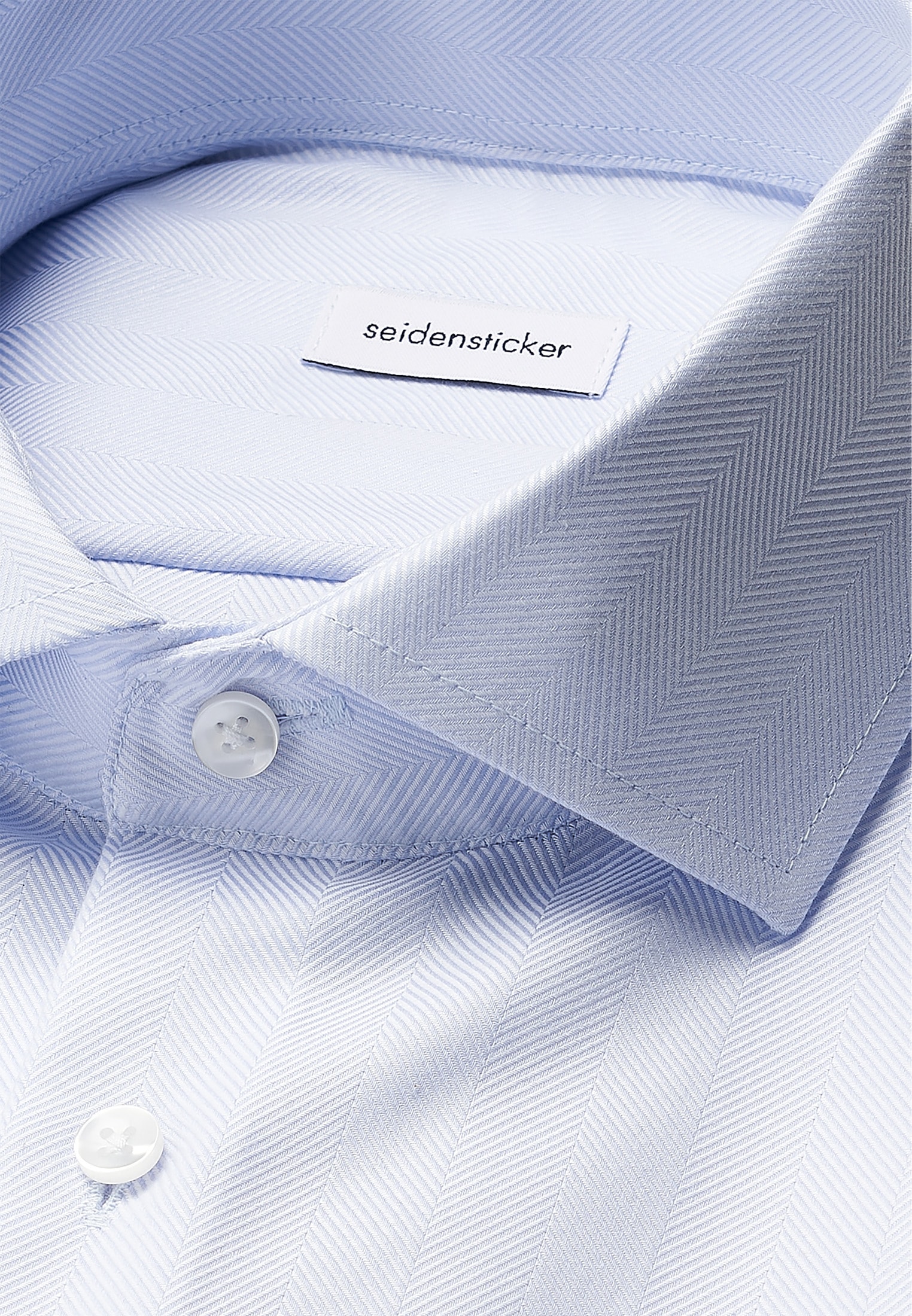 seidensticker Businesshemd »Schwarze Rose« Shaped 1/1 Kentkragen Fischgrat