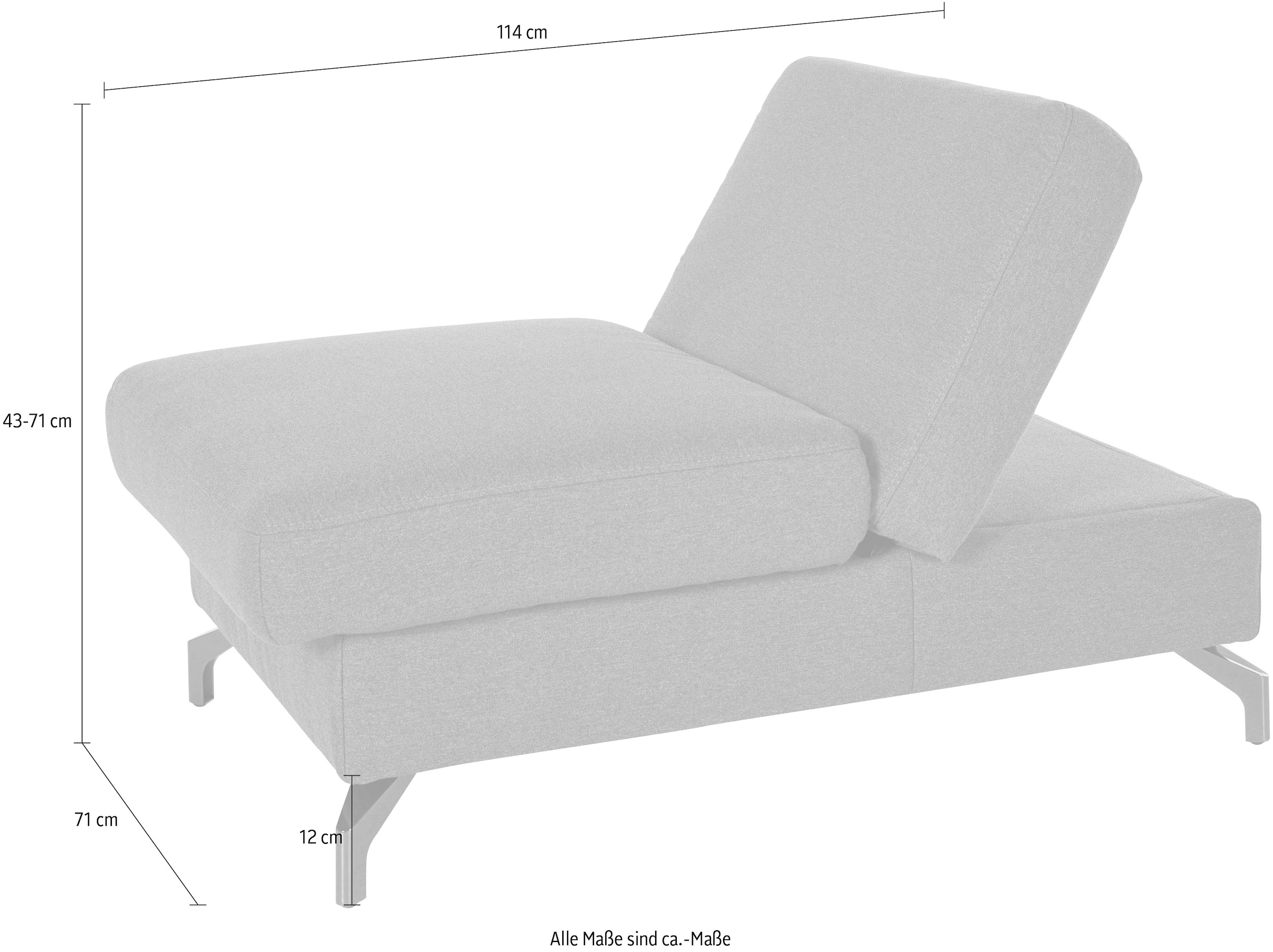 sit&more Hocker »Percy« Fußhöhe 12 cm, mit Klappfunktion, wahlweise in 2 Fußfarben