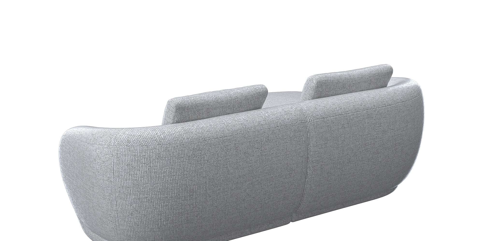 FLEXLUX Wohnlandschaft »Torino, rund, L-Form, Sofa-Ecke mit Recamiere, Longchair-Sofa«, Modernes, organisches Sofa-Design, Kaltschaum, Wellenunterfederung