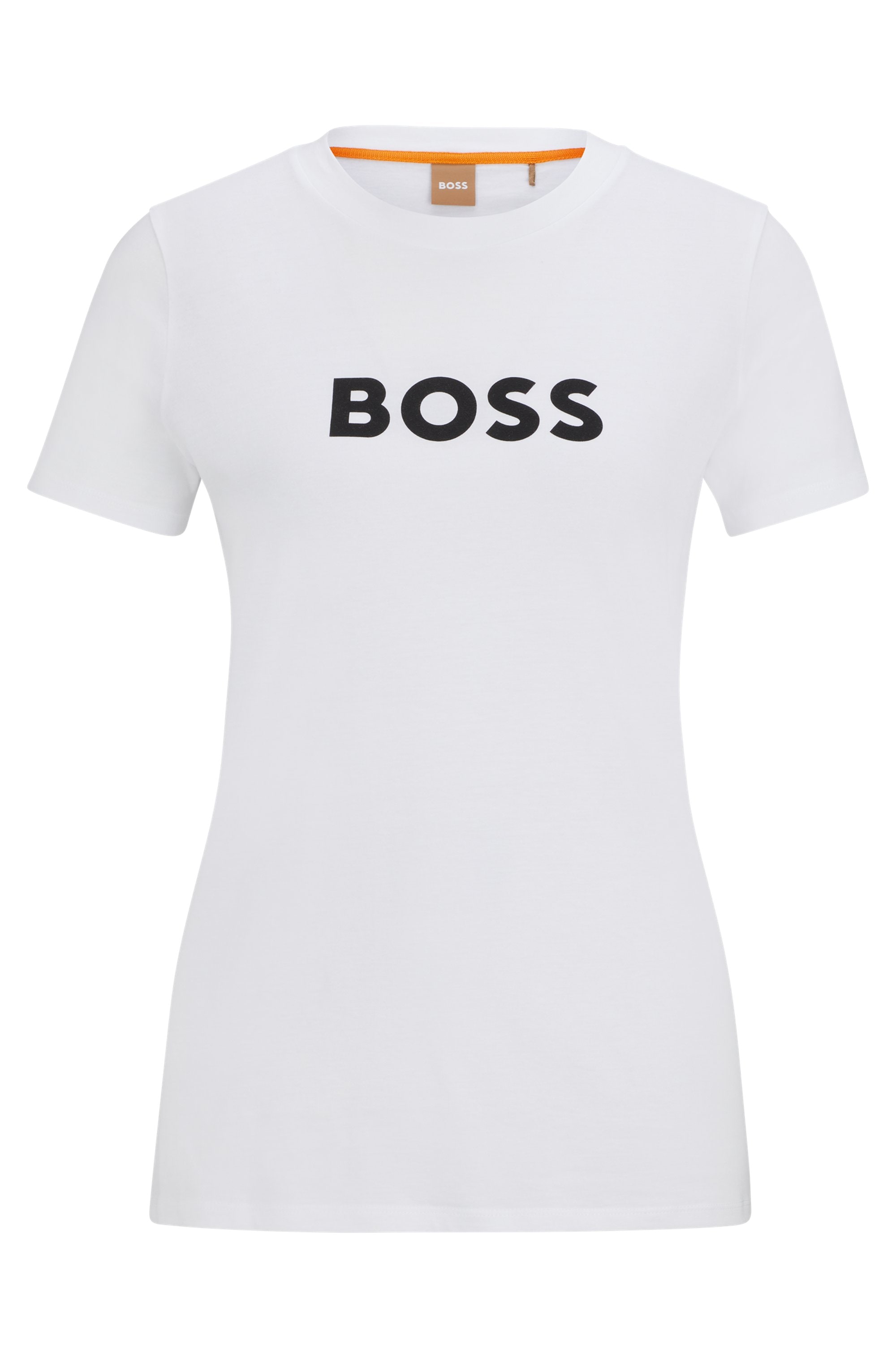 BOSS ORANGE T-Shirt »Elogo Premium Damenmode«, mit BOSS-Schriftzug