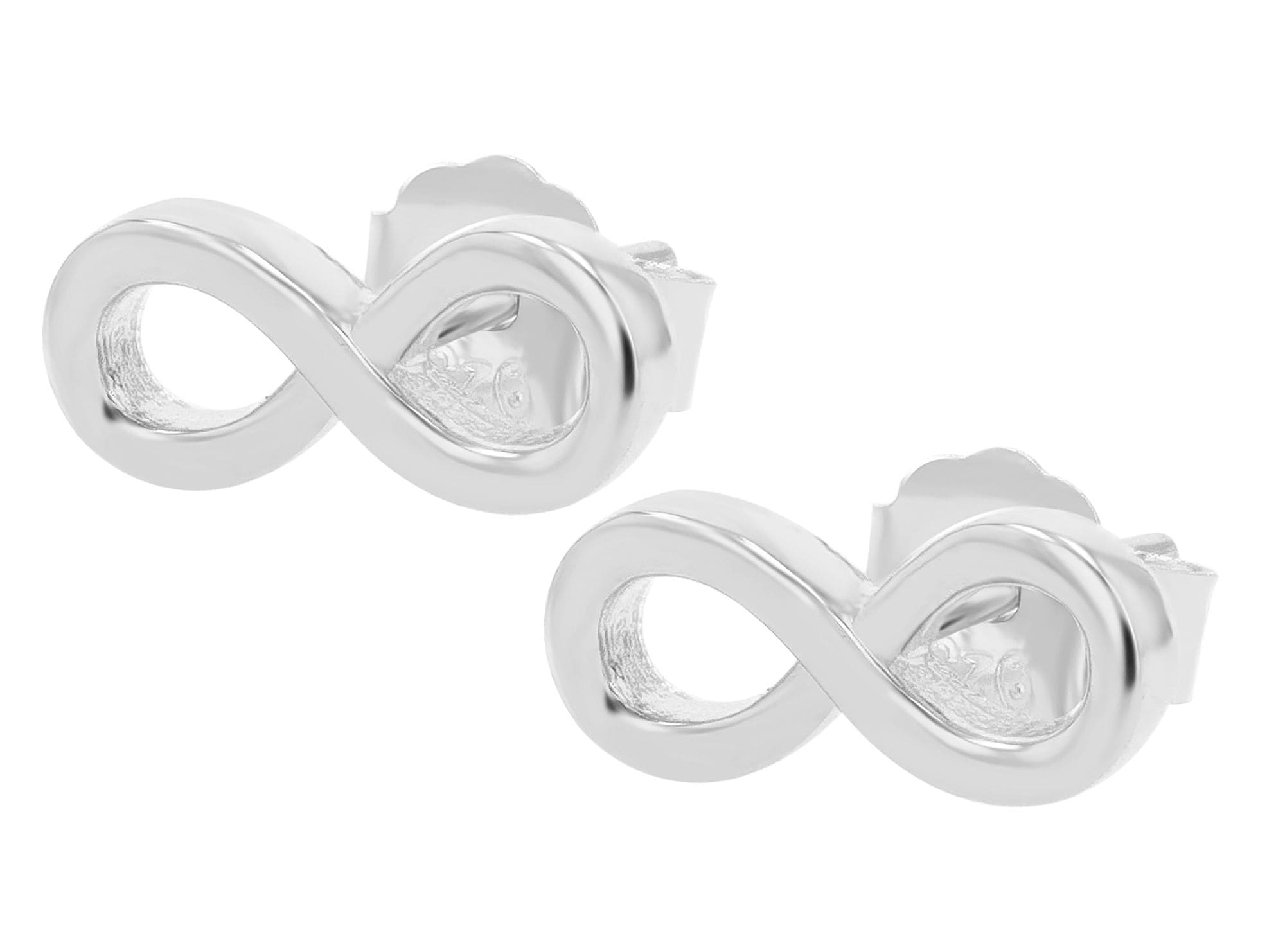 Adelia´s Paar Ohrstecker »Damen Ohrringe ¿ Ohrstecker Unendlichkeitszeichen aus 925 Silber«