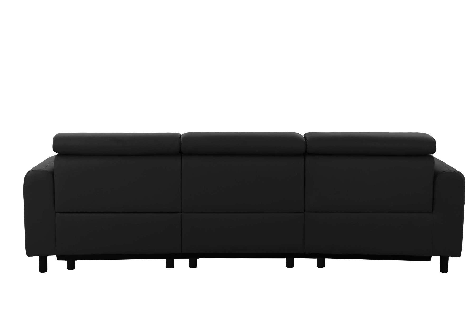 Home affaire Ecksofa »SKAANE Kunstleder, L-Form, 274 cm, manuelle u. elektrische Funktion,«, rundes Design, Kopfteilverstellung, Federkernpolsterung
