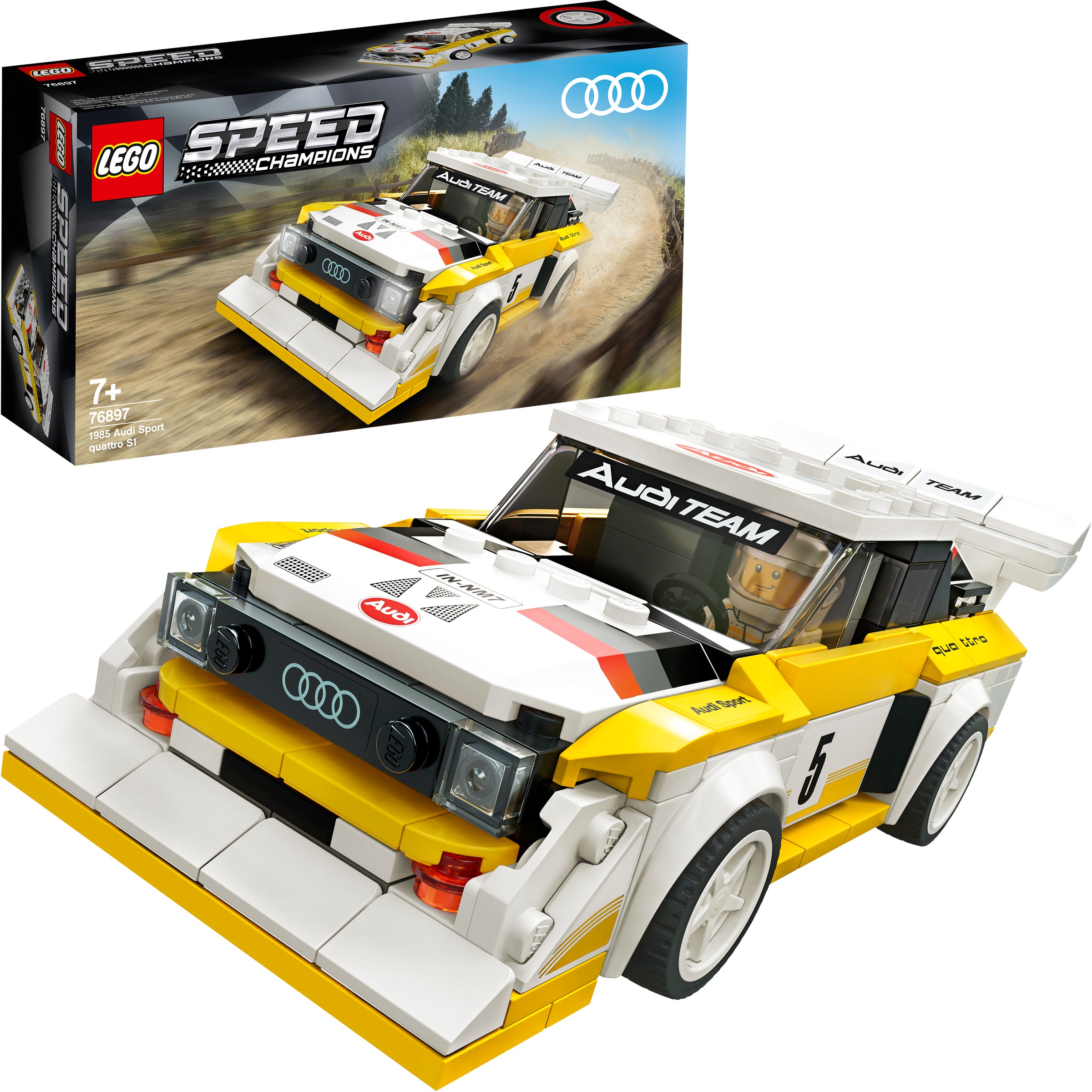 LEGO® Konstruktionsspielsteine »1985 Audi Sport quattro S1 (76897), LEGO® Speed Champions«, (250 St.), Made in Europe
