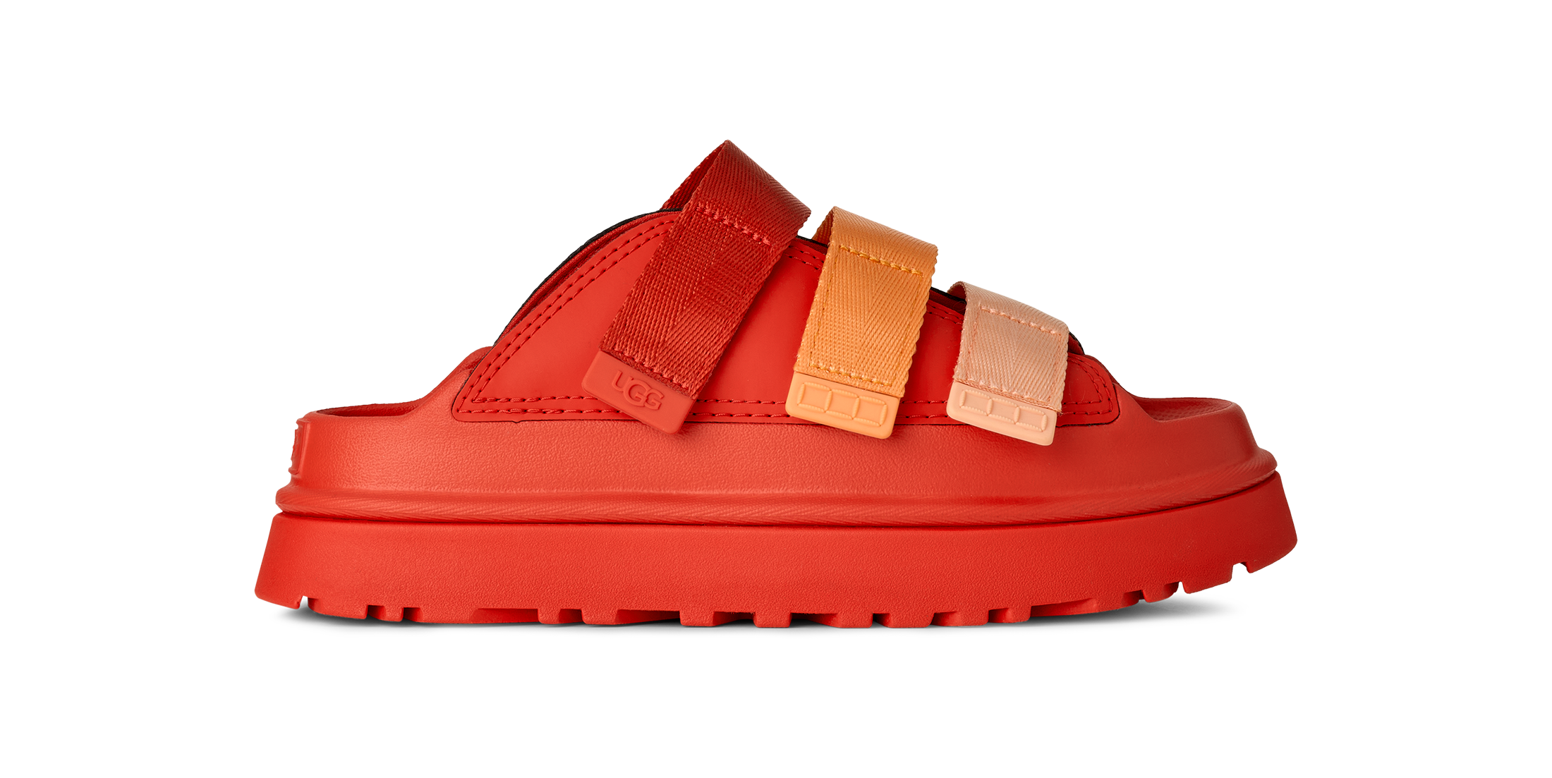UGG Pantolette »GOLDENGLOW SLIDE«  , Plateauschuh, Sandale, Flats mit Fußbett