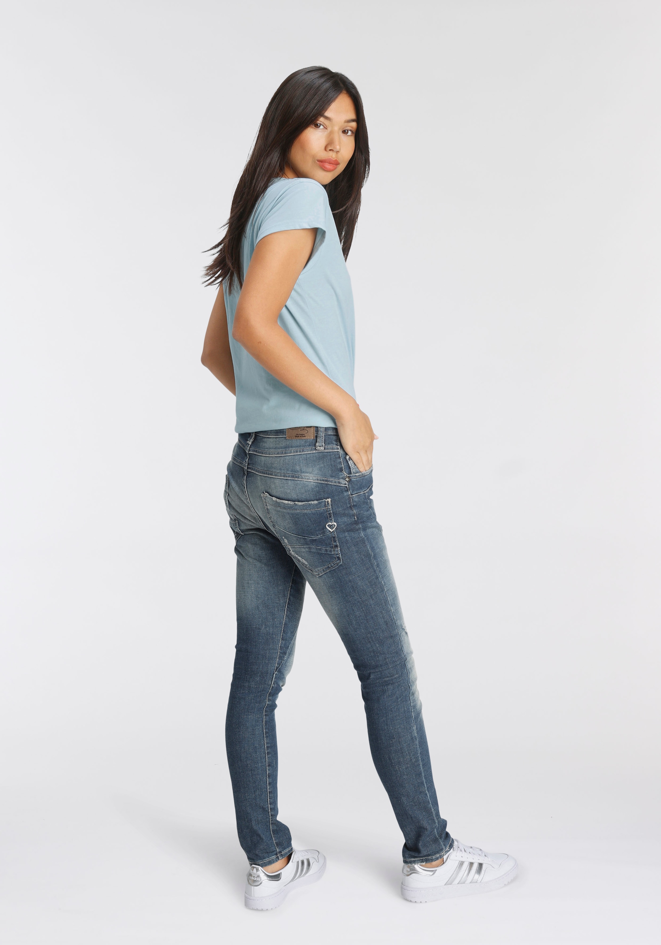 Please Effekt bei Destroyed leichtem 78A«, OTTO Boyfriend-Jeans »P bestellen Jeans mit