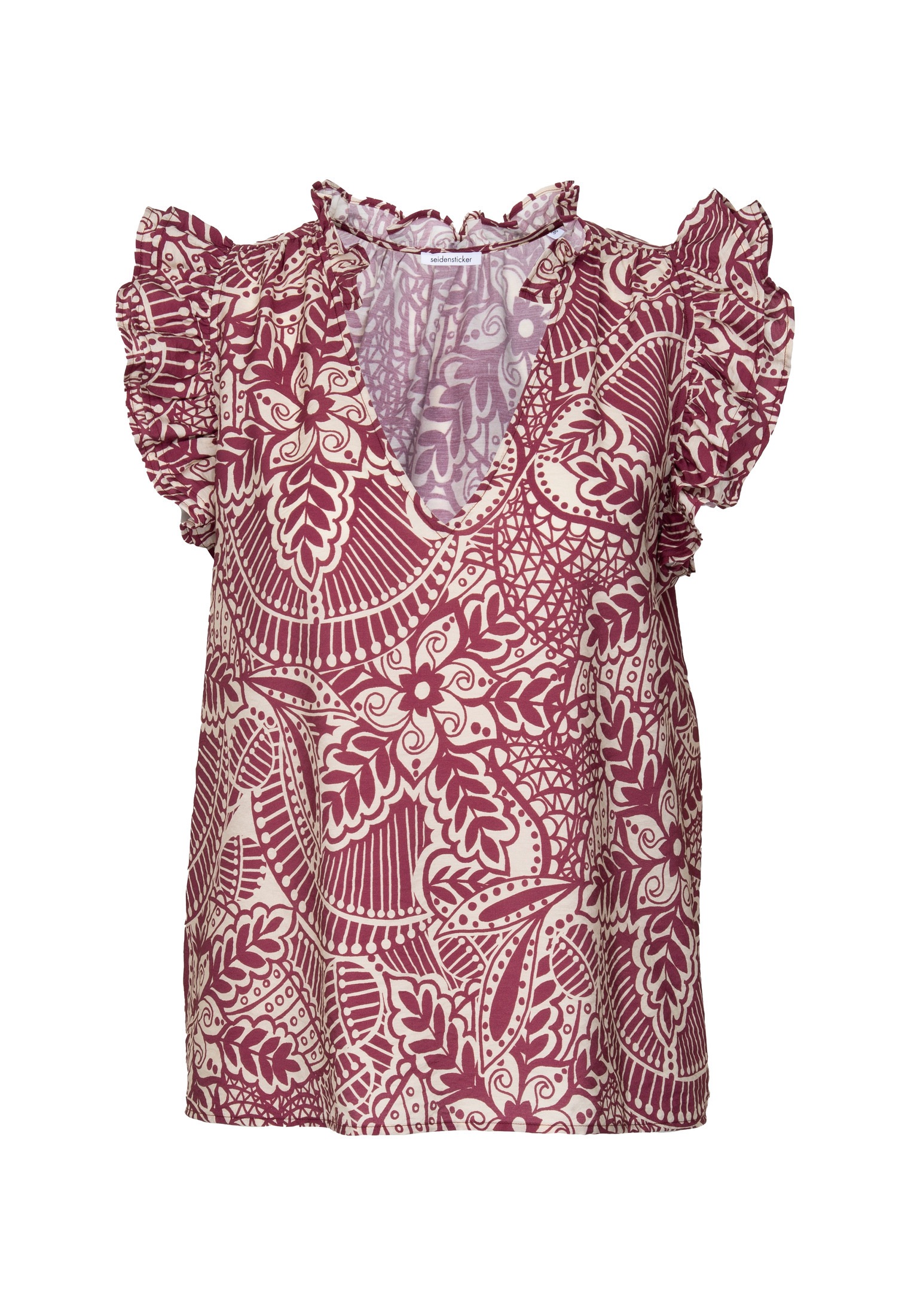 seidensticker Klassische Bluse Tunika Druck