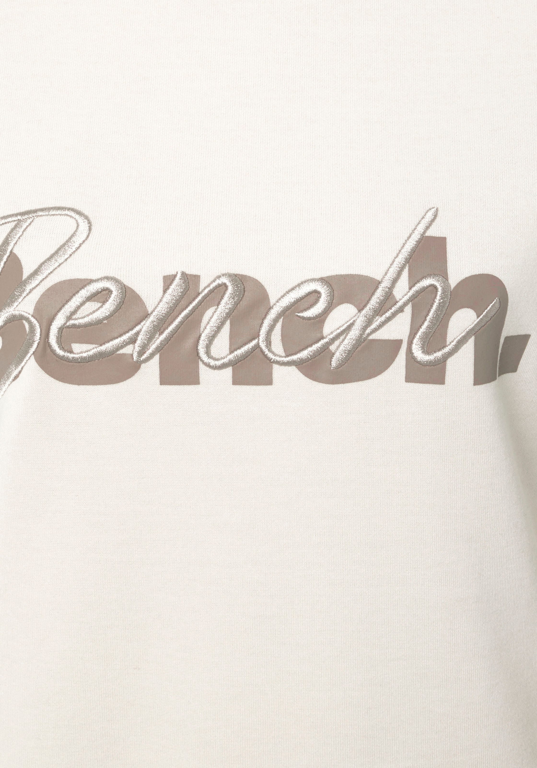 Bench. Loungewear Sweatshirt, mit Logodruck und Stickerei, Loungeanzug