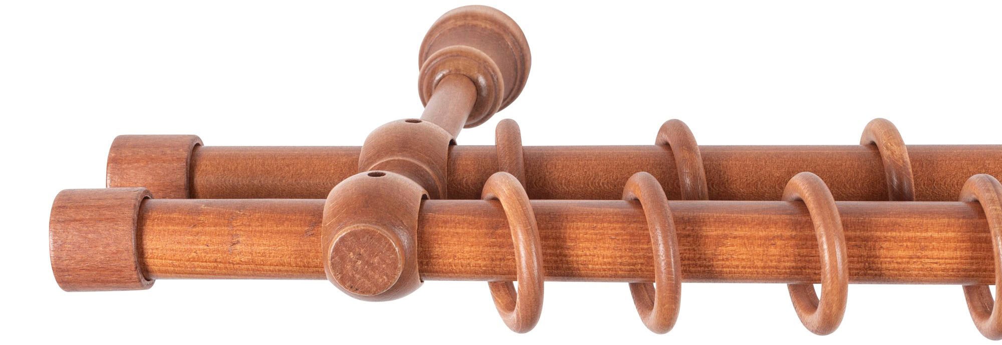SN DECO GROUP Gardinenstange »Cafiro«, 2 läufig-läufig, Fixmaß