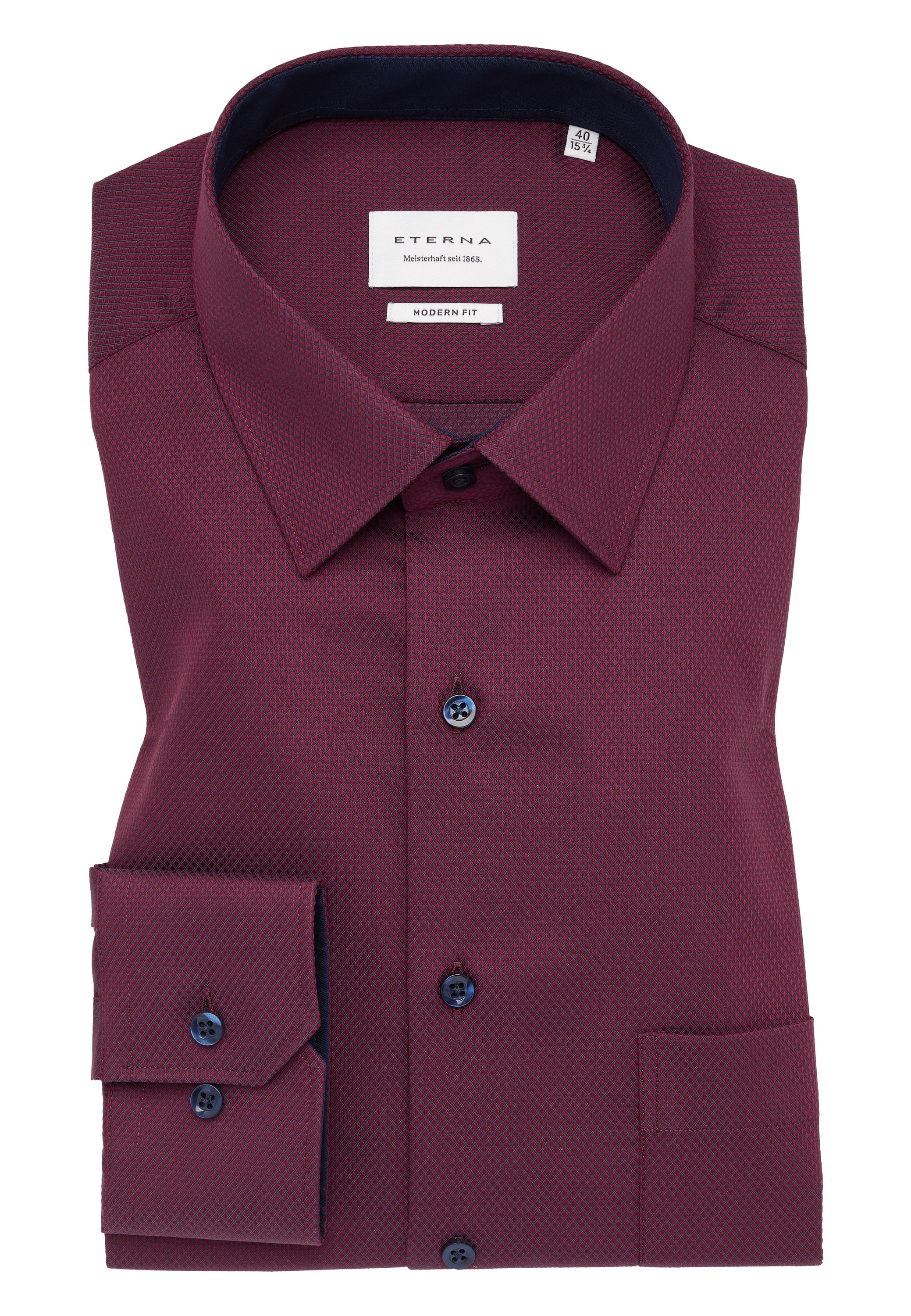 Eterna Langarmhemd »MODERN FIT«, NON IRON (bügelfrei)