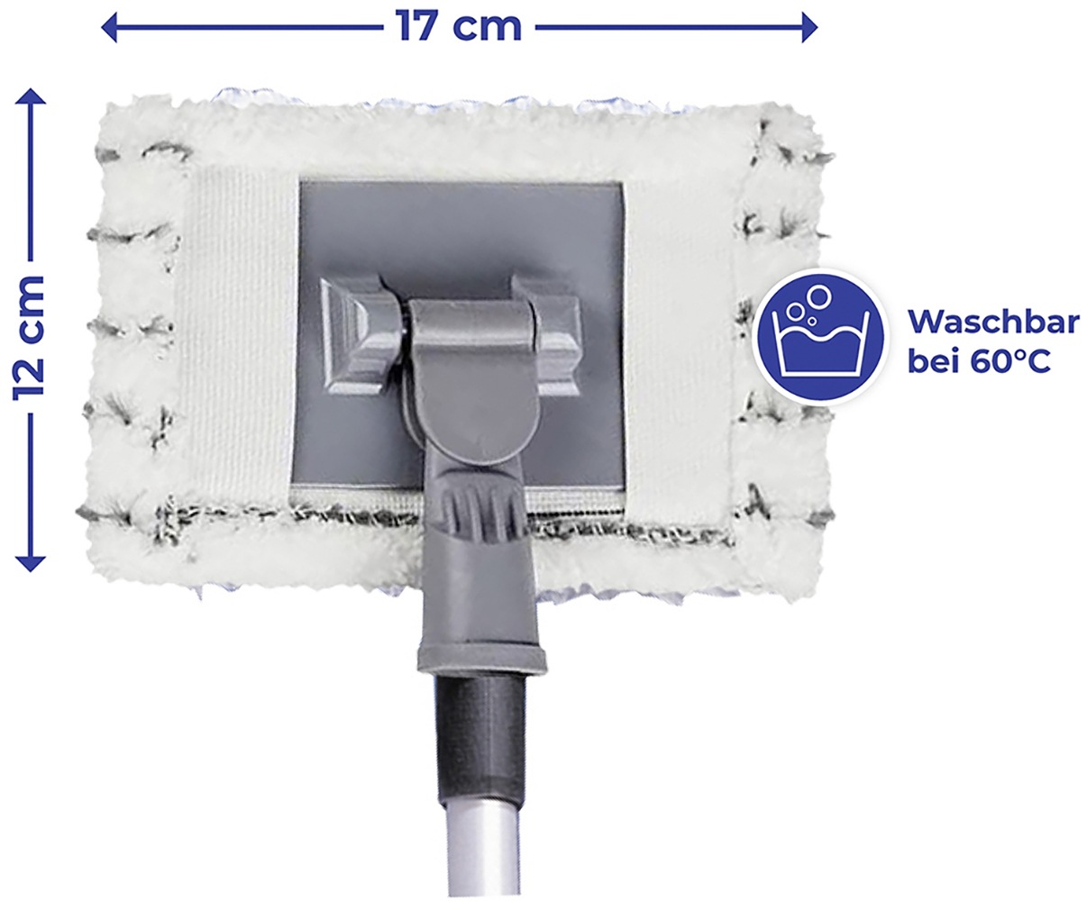 Maximex Wischmopp »Profi«, Bodenwischer Set mit ausziehbarem Teleskopstiel, 2 x Wischbezug