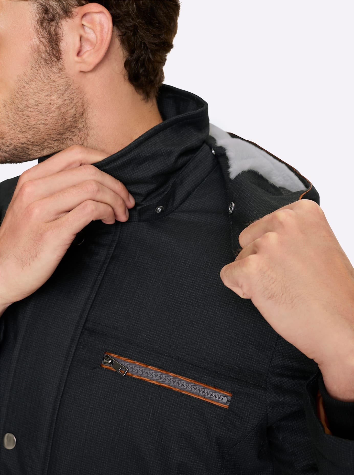 Marco Donati Steppjacke mit Kapuze