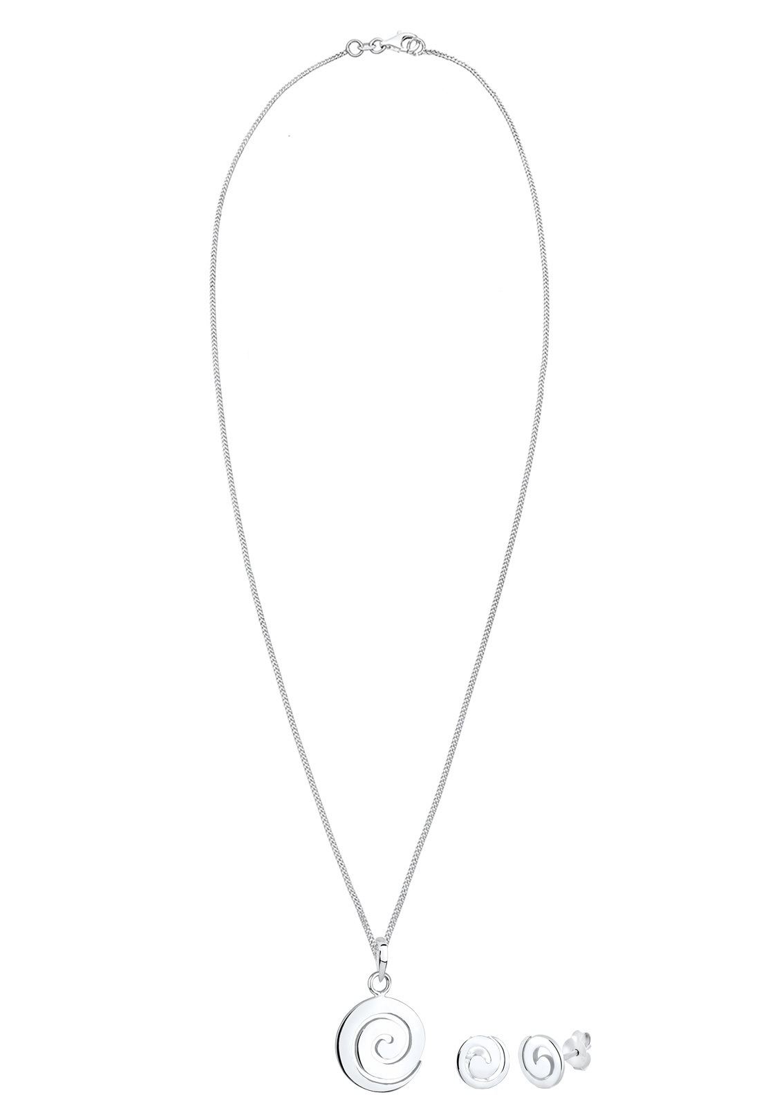 Elli Ohrring und Ketten Set »Schmuckset Spirale 925 Sterling Silber« ()