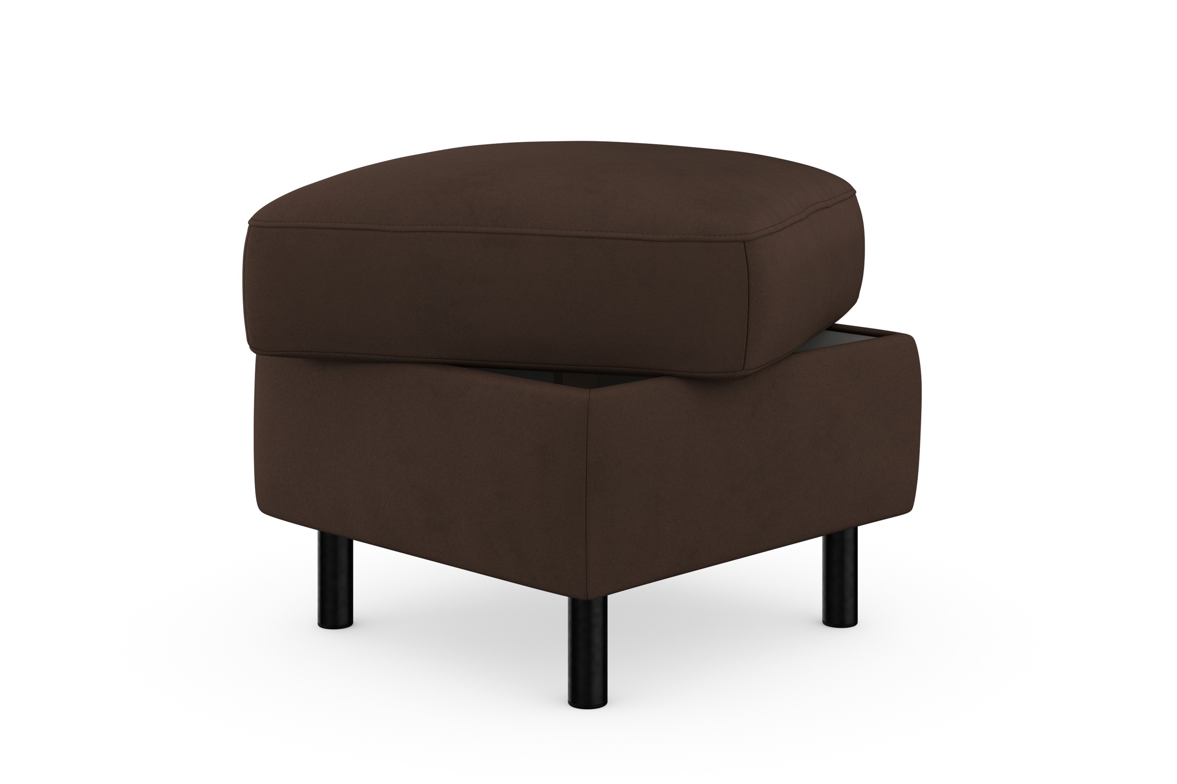 sit&more Stauraumhocker »Sinatra«, Sitzfläche ist abnehmbar, mattschwarze Metallfüße