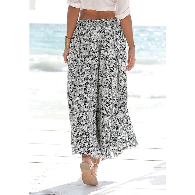 Bein Hosenrock, LASCANA mit extraweites Alloverdruck, Shop im Online OTTO Culotte,