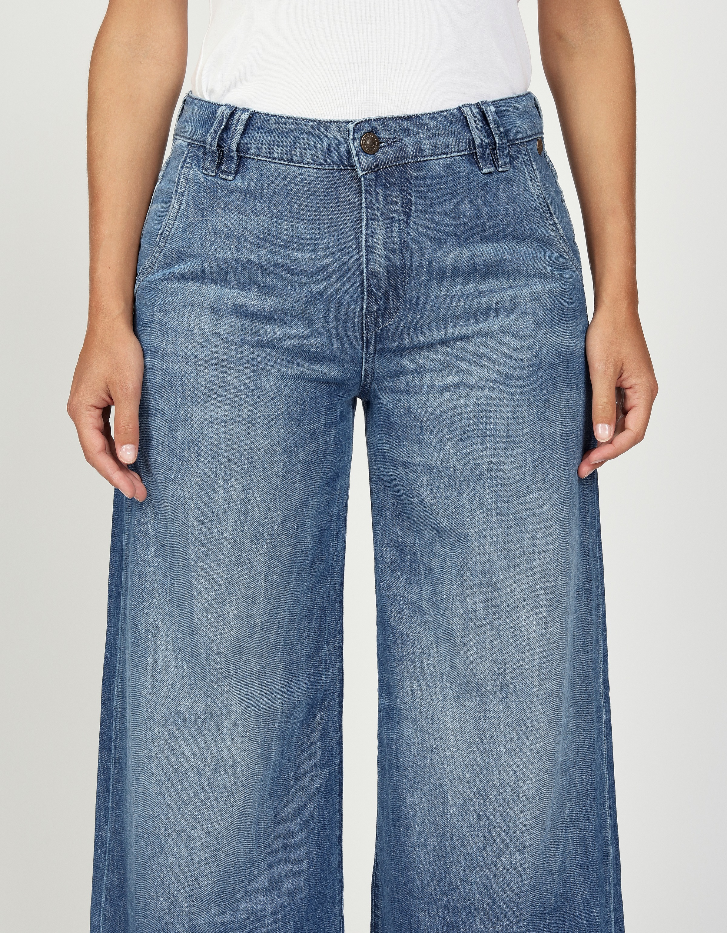 GANG Weite Jeans »94MONA«, mit weitem Bein und offenen Saumabschluss