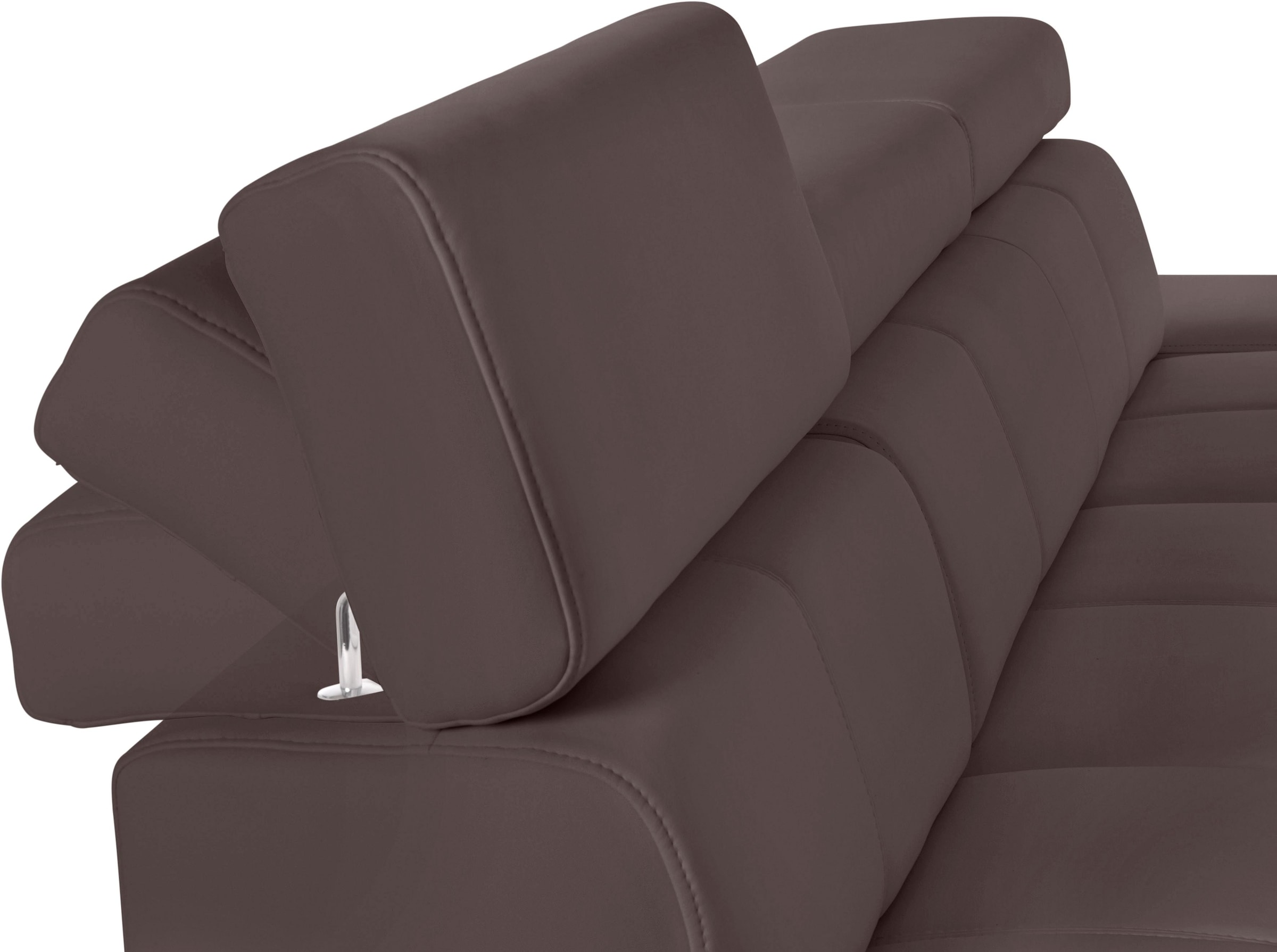 exxpo - sofa fashion Ecksofa »Fiji, hochwertige Detailverarbeitung, Breite 292cm, L-Form« bequem durch Kopf- und Armteilverstellung, wahlweise mit Bettfunktion