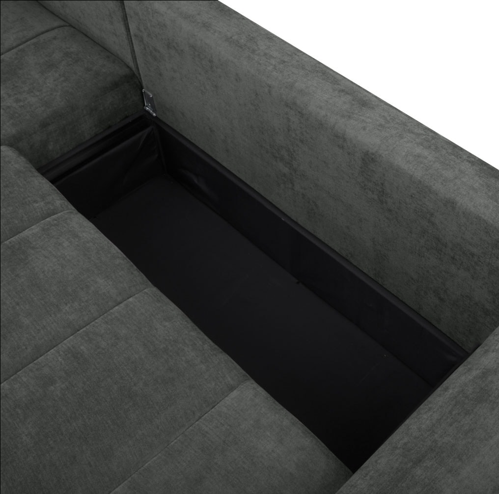 Home affaire Ecksofa »Nortrud, 241 cm, L-Form, mit Schlaffunktion u. Bettkasten« Recamiere rechts / links montierbar, in Cord und Webstoff