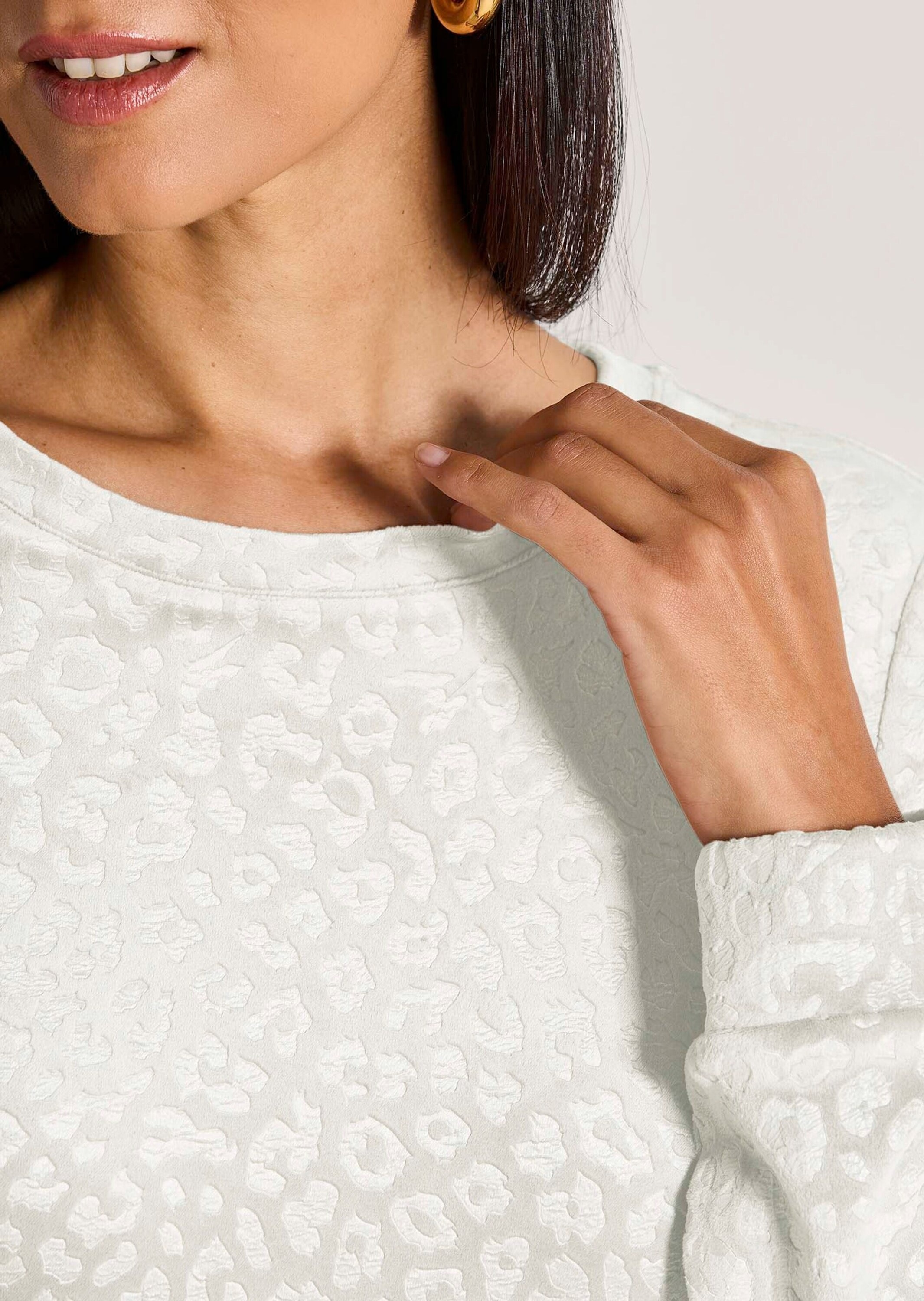 MADELEINE Langarmshirt »Sweatshirt Langarm Animal-Print Pullover«