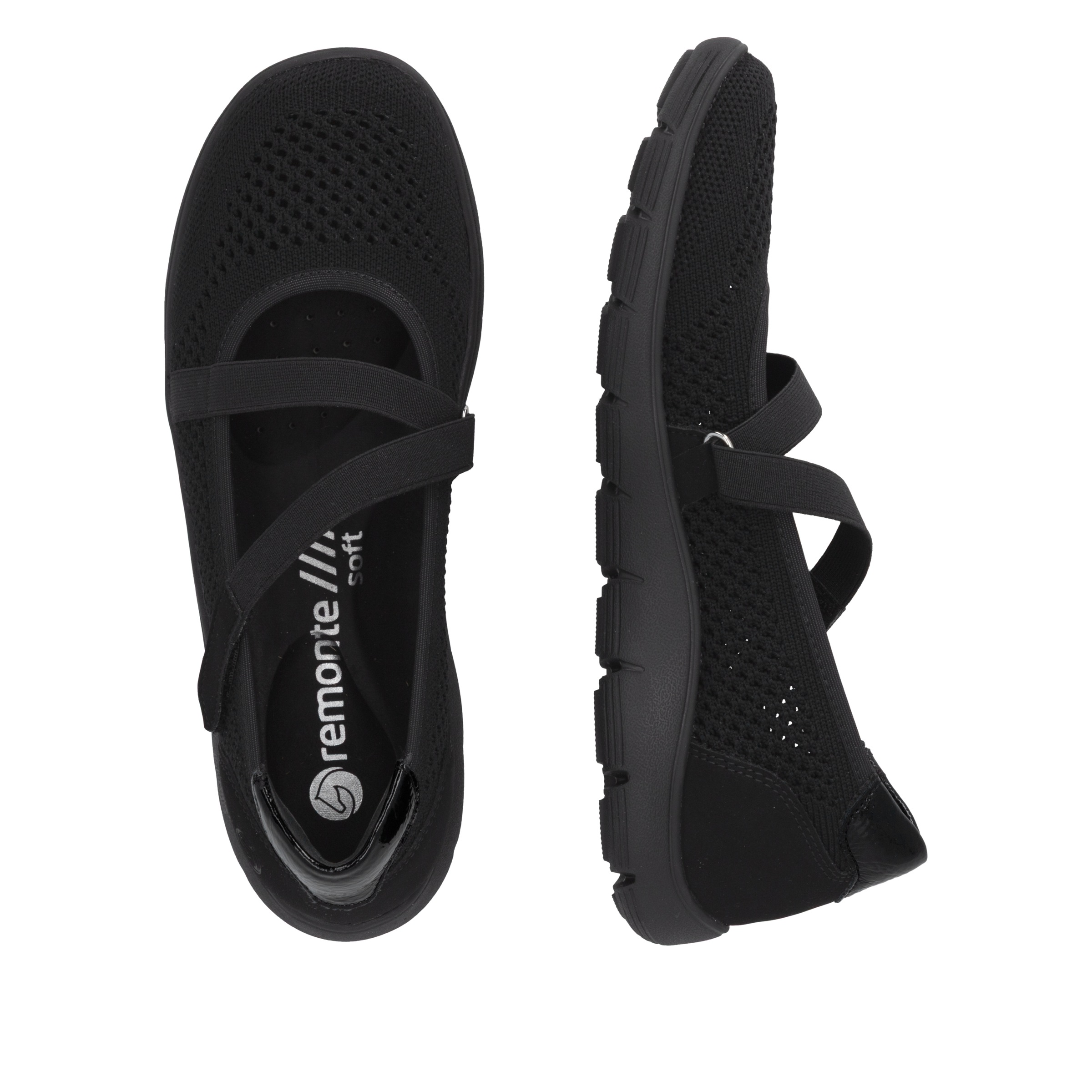 Remonte Riemchenballerina  Klettschuh, Slipper mit Lite´n Soft-Ausstattung