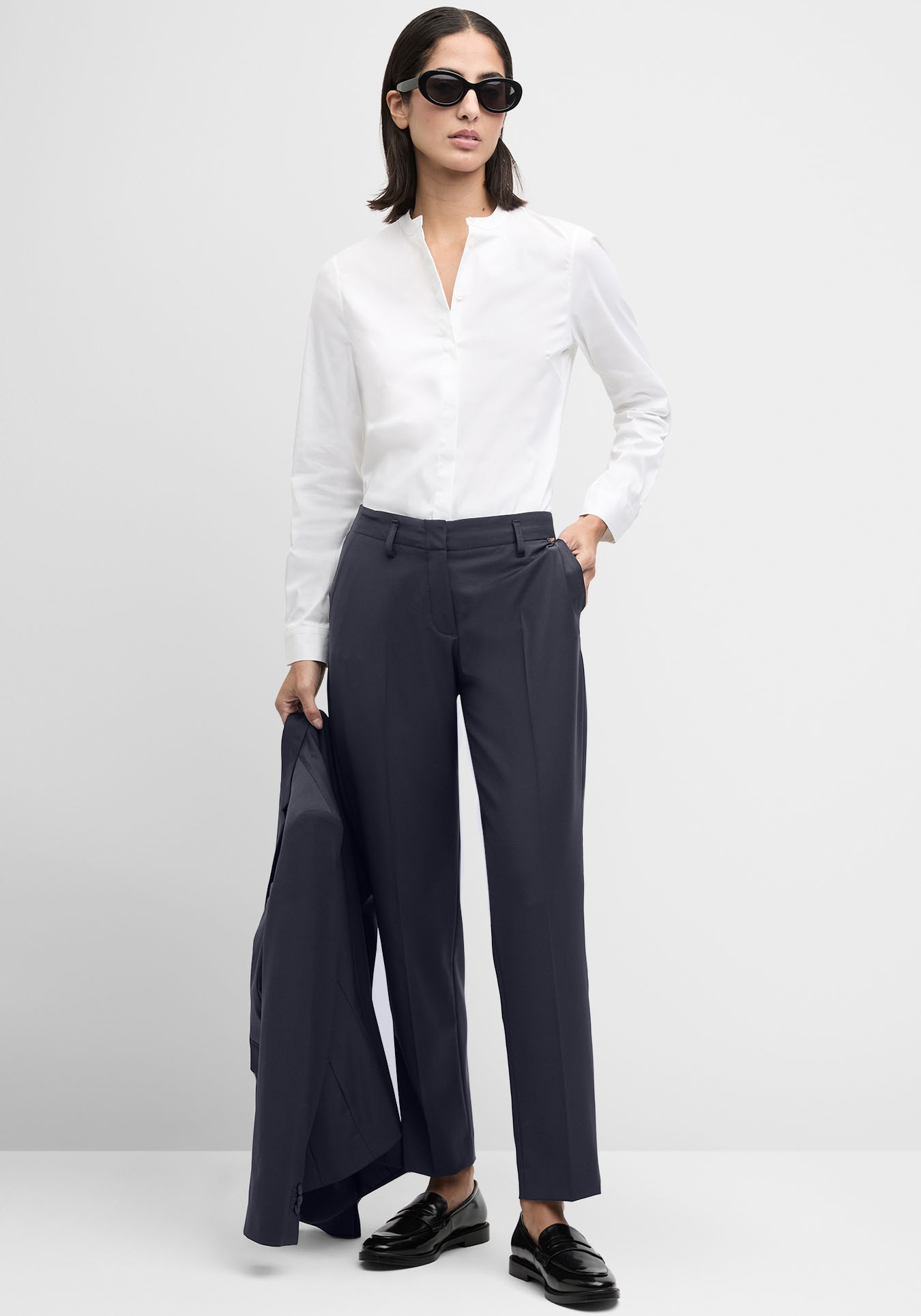 Cinque Hemdbluse »CIPAPER«, Mit Markenlabelplättchen am Saum