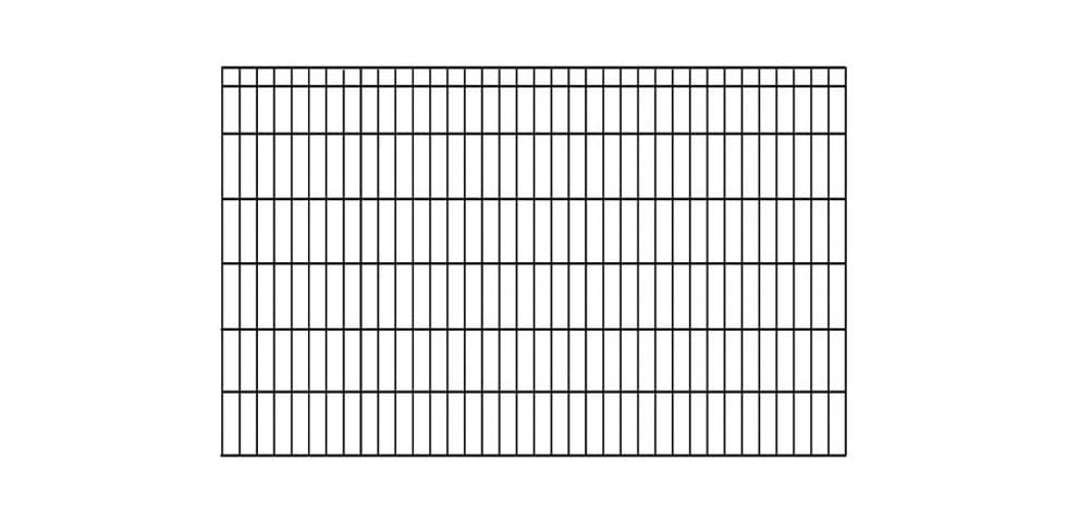 KRAUS Doppelstabmattenzaun »Dino-Pro DS-Z42«, anthrazit, 120 cm hoch, 5 Elemente für 10 m, 6 Pfosten
