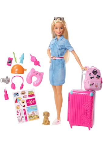 Barbie Anziehpuppe »Reise Puppe, blond mit Zubehör« kaufen