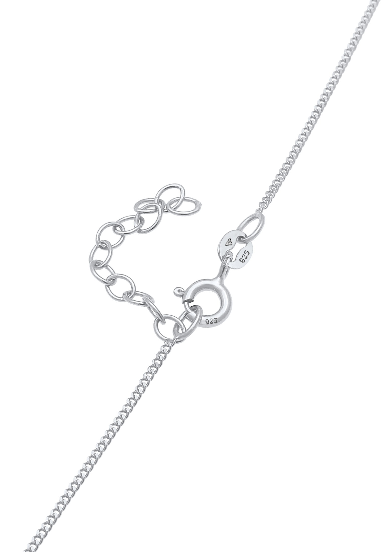 Elli Silberkette »Halskette Halbmond Astro 925 Silber, mit Kristallen von Swarovski®«