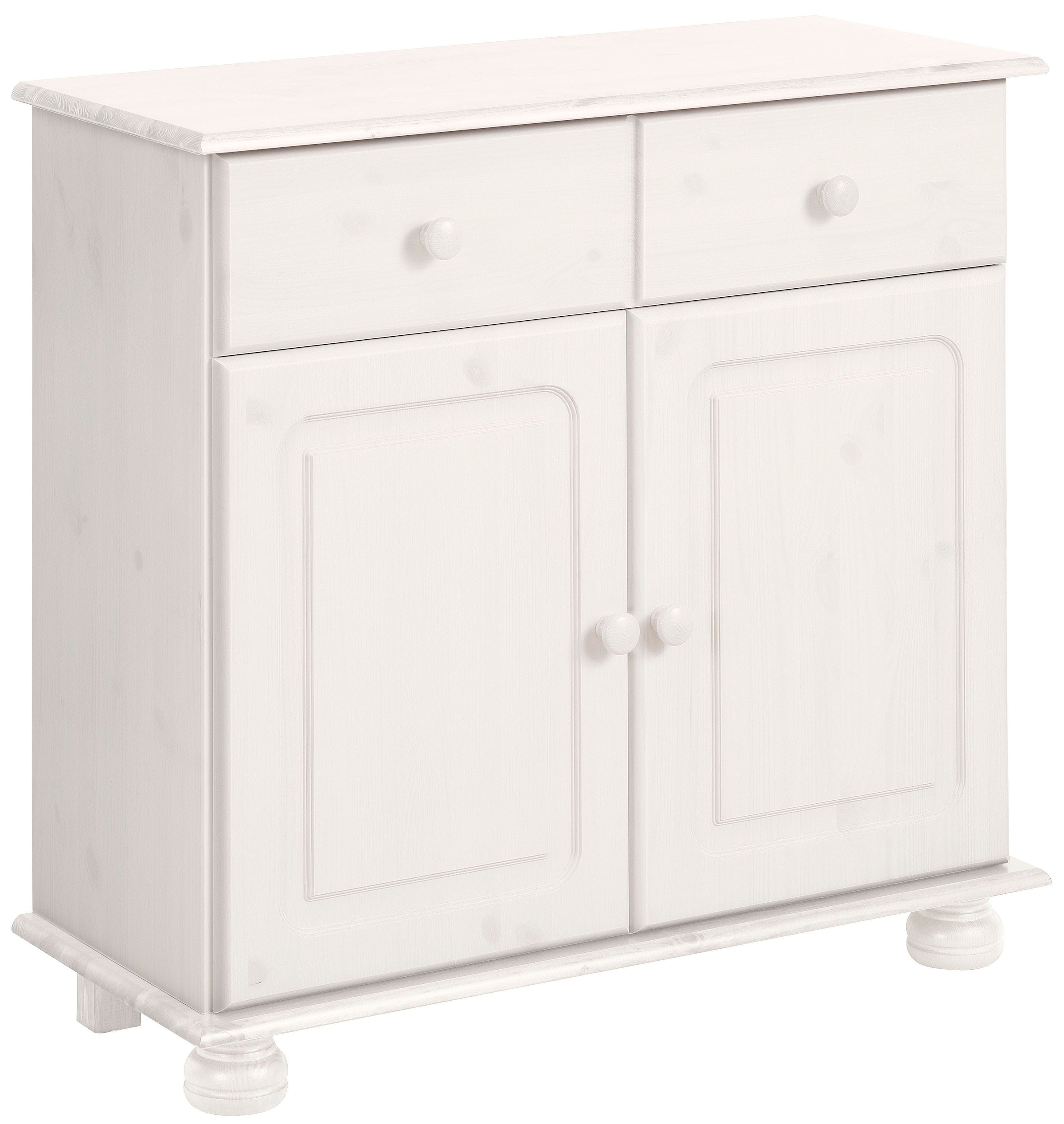 Home affaire Sideboard »Mette«, Kommode mit gefrästen, kugelförmigen Füßen, Breite 80 cm