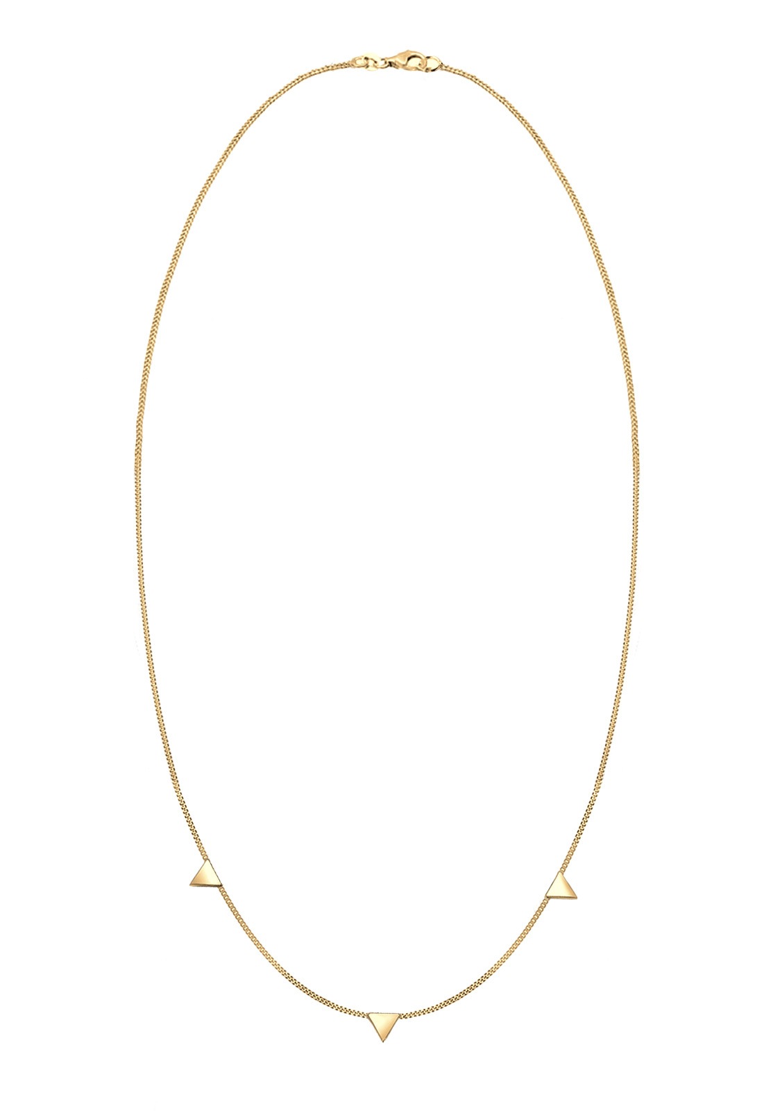Elli Kette mit Anhänger »Halskette mit Dreieck im Geo Design 925 Silber«