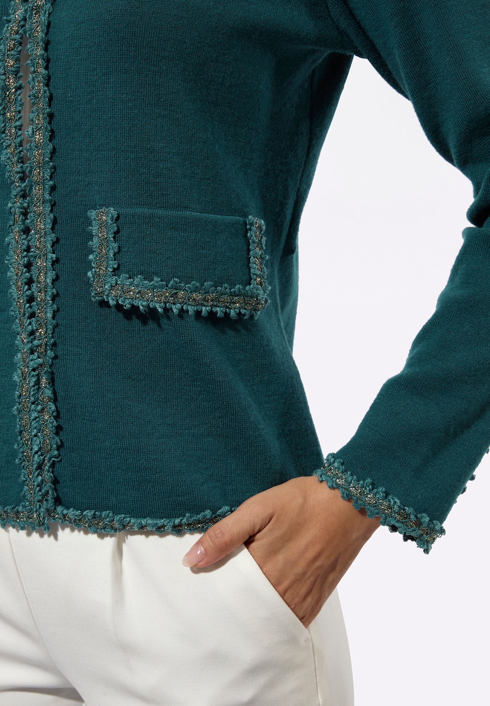 creation L Strickjacke »Strickjacke Strickjacke mit Woll-Anteil«