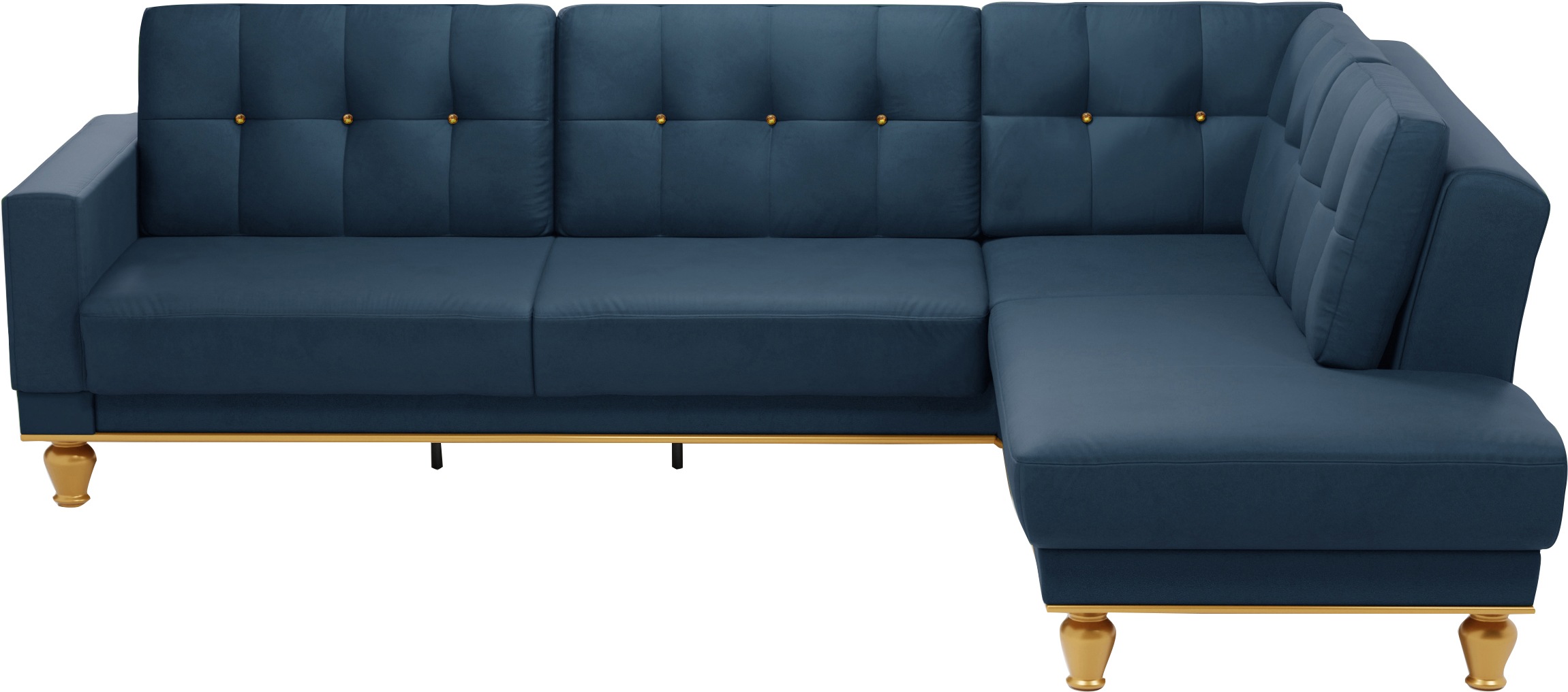 sit&more Ecksofa »Orient 5 L-Form« mit Strass-Stein, wahlweise mit Bettfunktion und Bettkasten