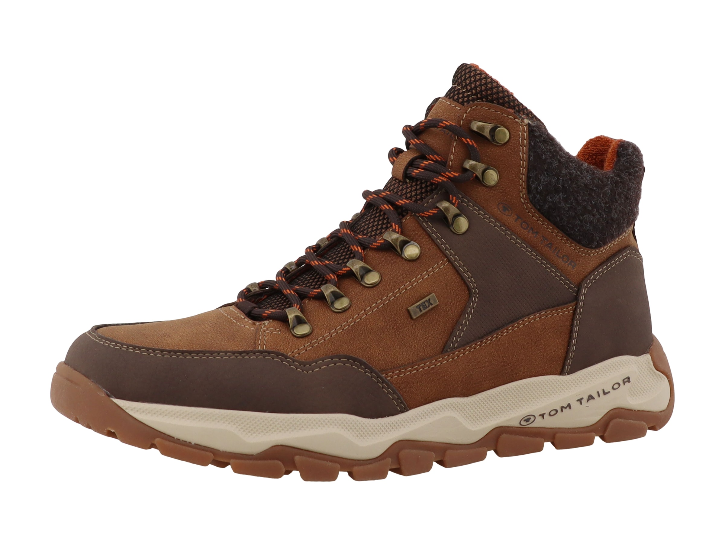 TOM TAILOR Schnürboots  Schnürer im Bergsteiger-Look, mit Kontrastbesatz