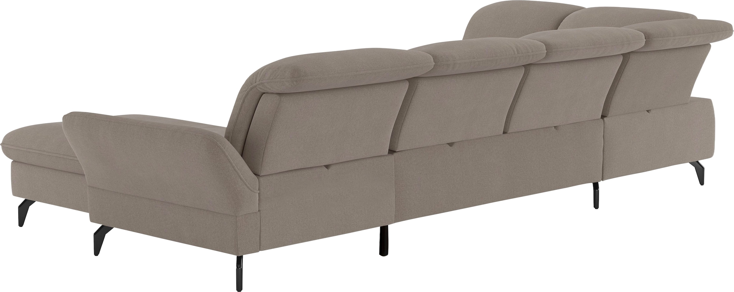 sit&more Wohnlandschaft »Leandro U-Form«, Wahlweise mit Bett-, Kopfteil - und Armlehnfunktion, sowie Bettkasten