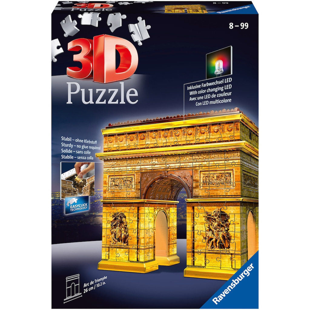 Ravensburger 3D-Puzzle »Triumphbogen bei Nacht«