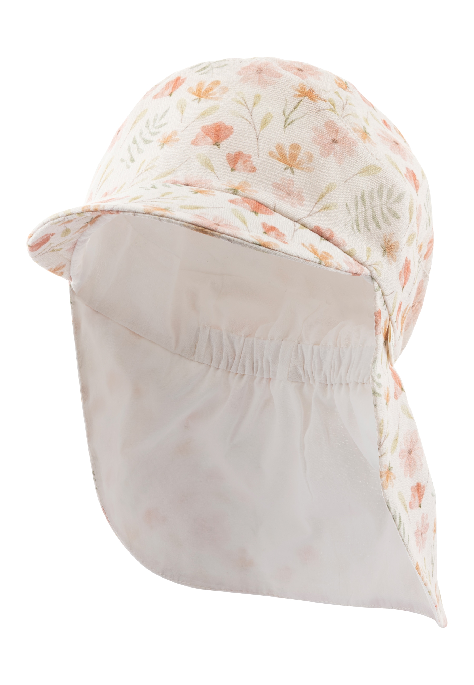 Sterntaler® Schirmmütze »Schirmmütze mit Nackenschutz floral«