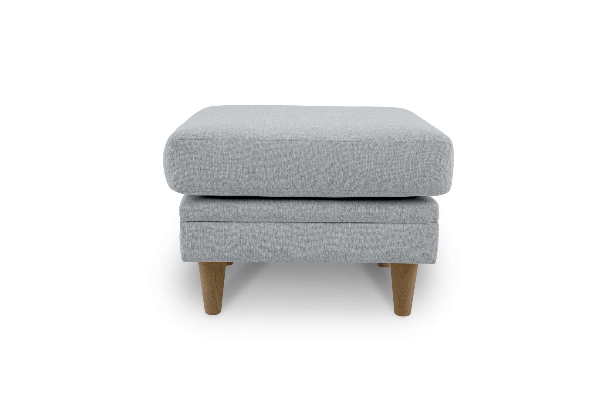 Home affaire Polsterhocker »Arellano, Breite 63 cm«, klassisches Design, mit Massivholzfüßen, Webstoff fein
