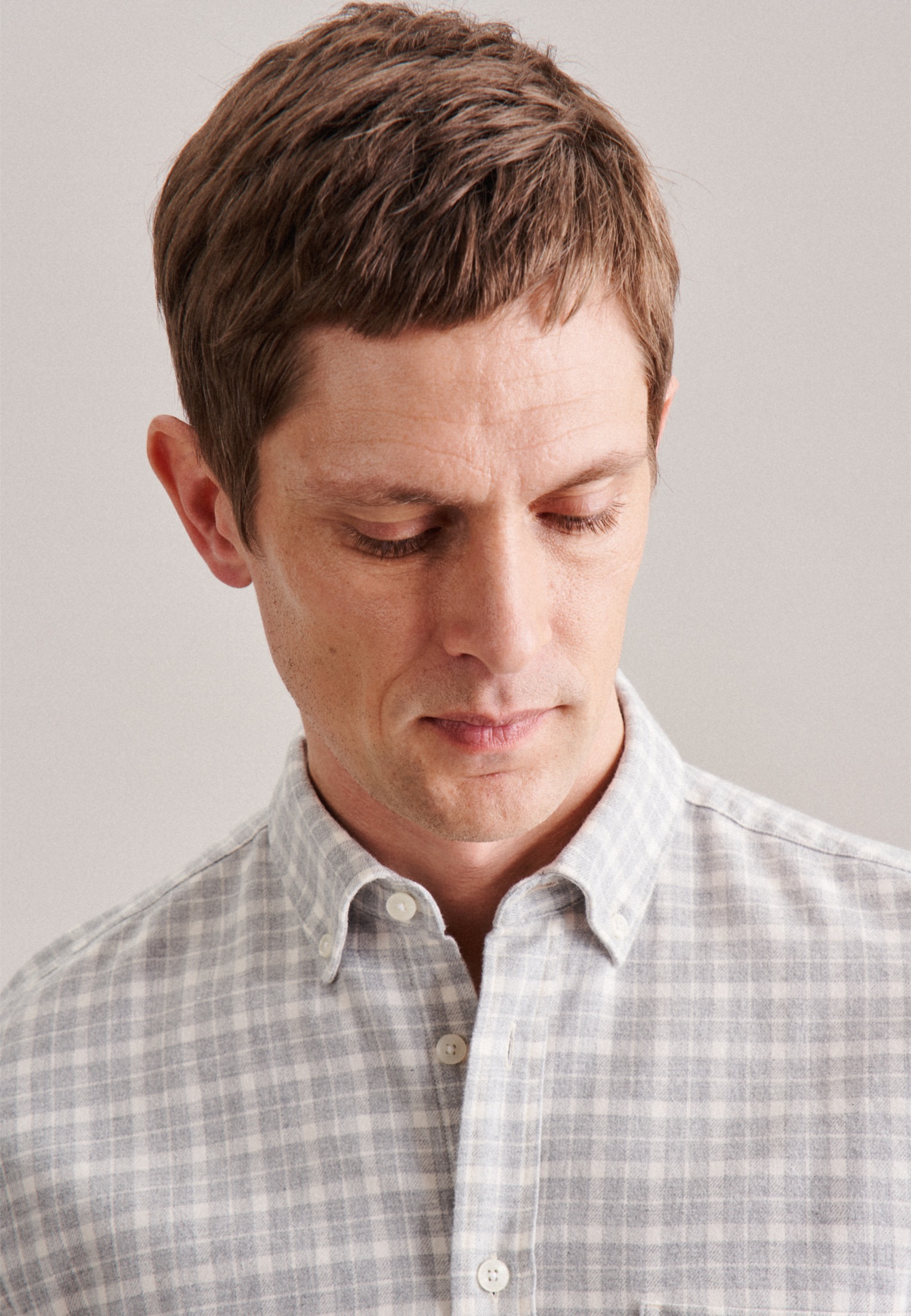 seidensticker Businesshemd »Schwarze Rose«, Regular Langarm Button-Down-Kragen Karo