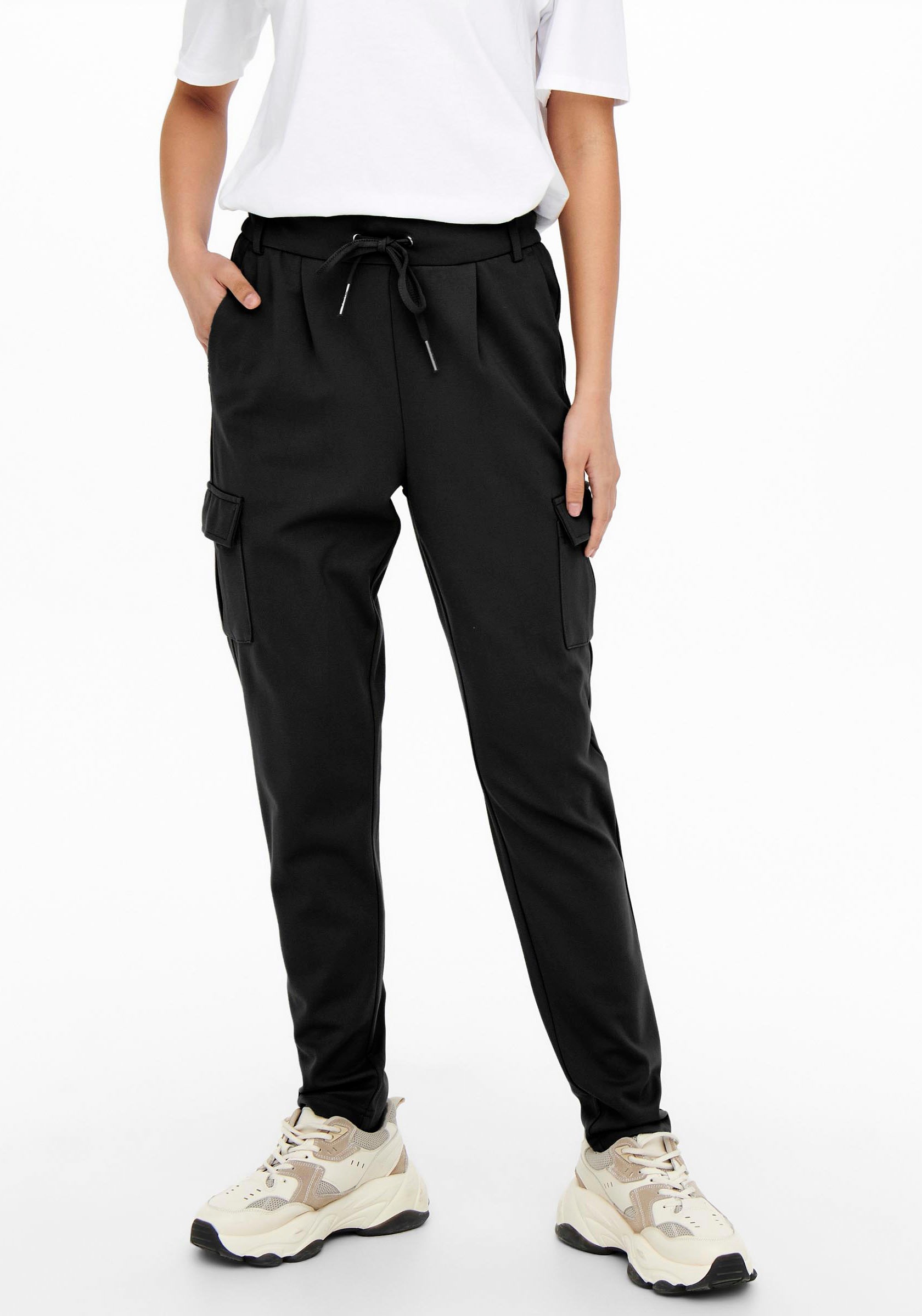 Only Jogger Pants »ONLPOPTRASH LIFE EASY CARGO POCKET«, im Cargo Style