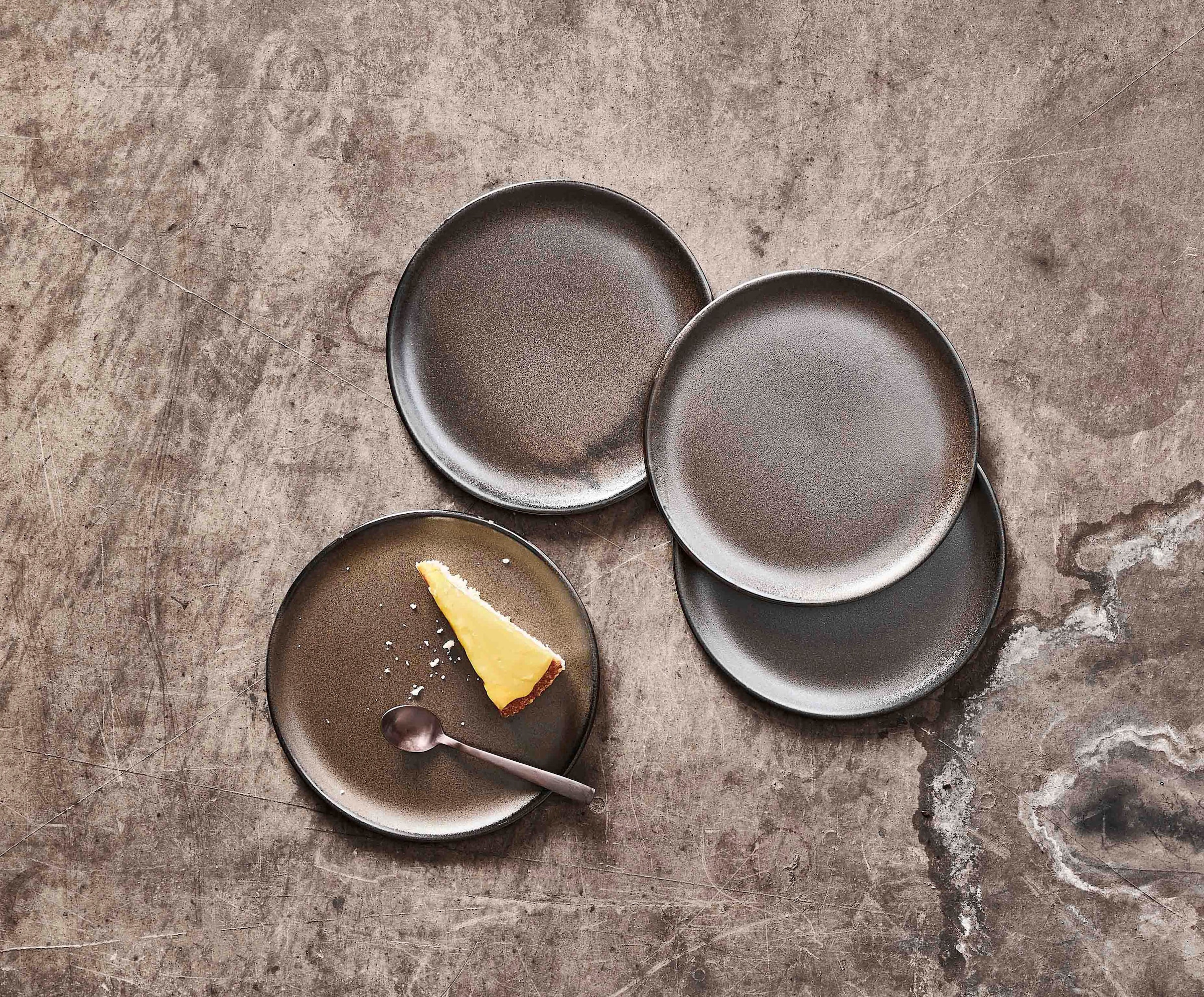 aida RAW Dessertteller »RAW«, (Set, 6 St.), Steinzeug, Ø 20 cm