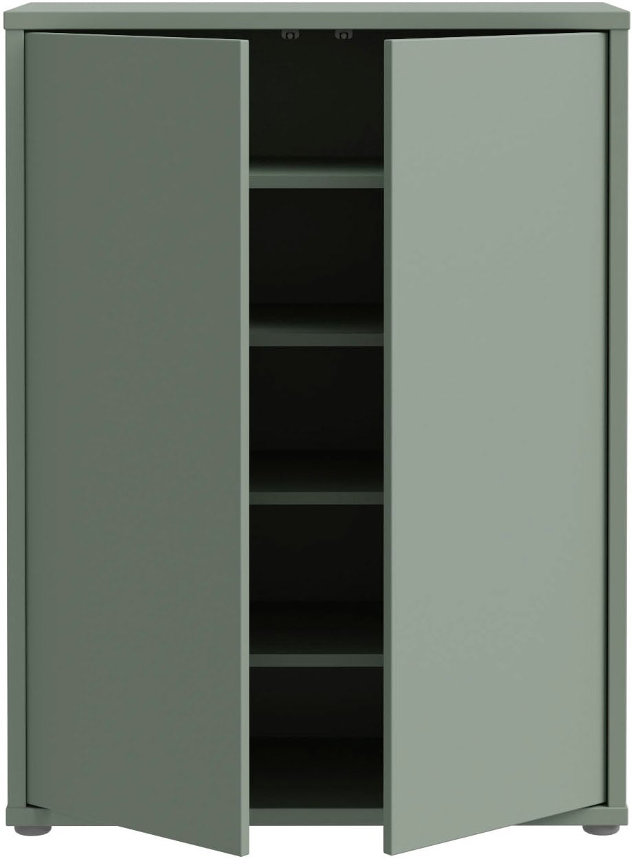 FORTE Schuhschrank »Alice Springs«, (B/H/T 74,5/99,1/34,9 cm), Stauraumschrank, Mehrzweckschrank, grifflose Front, Push to open