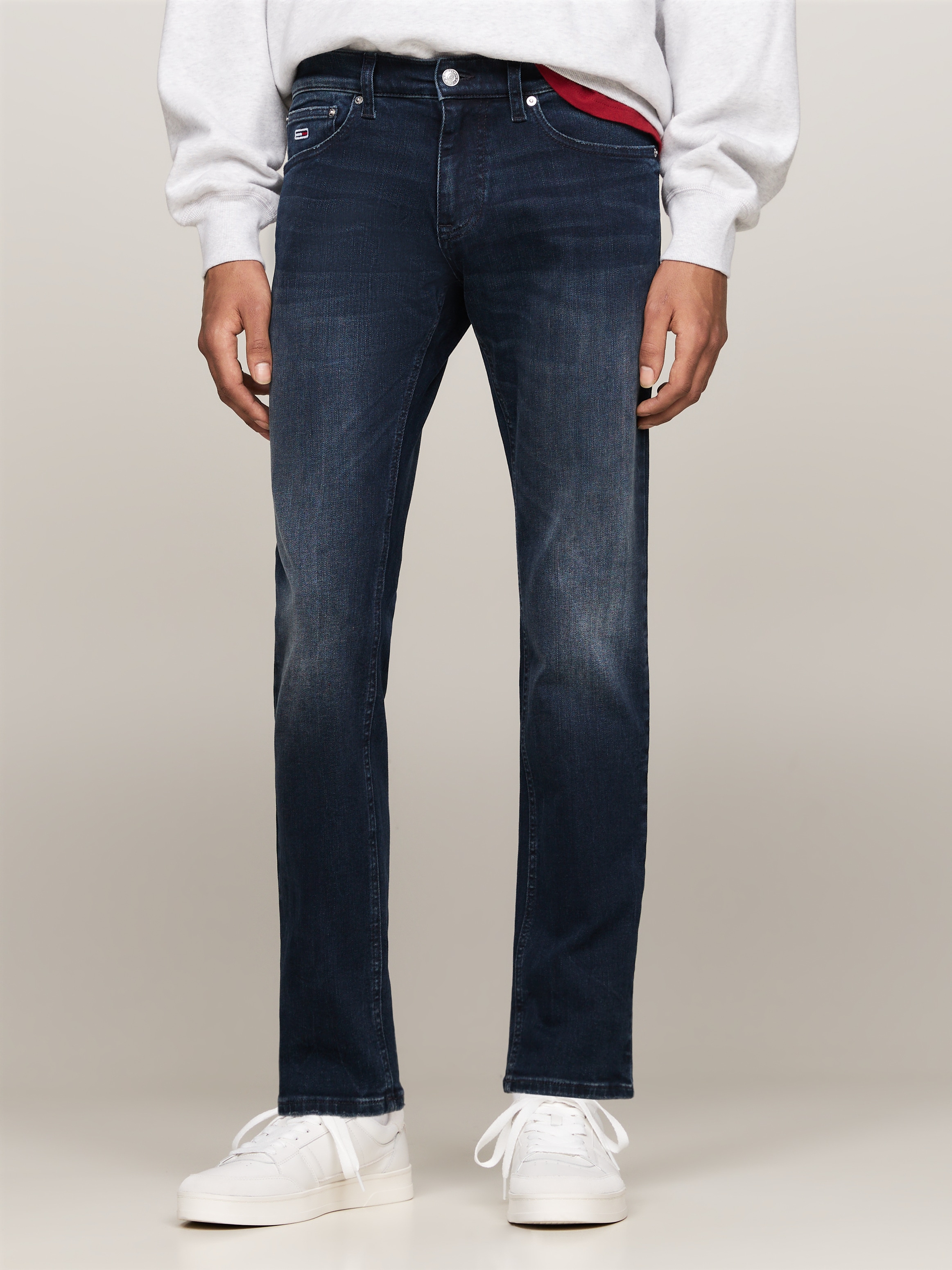 Tommy Jeans Herren Slim-fit-Jeans »Scanton Slim« Slim‐Fit‐Jeans mit mittlerer Leibhöhe in blau, Größe 36