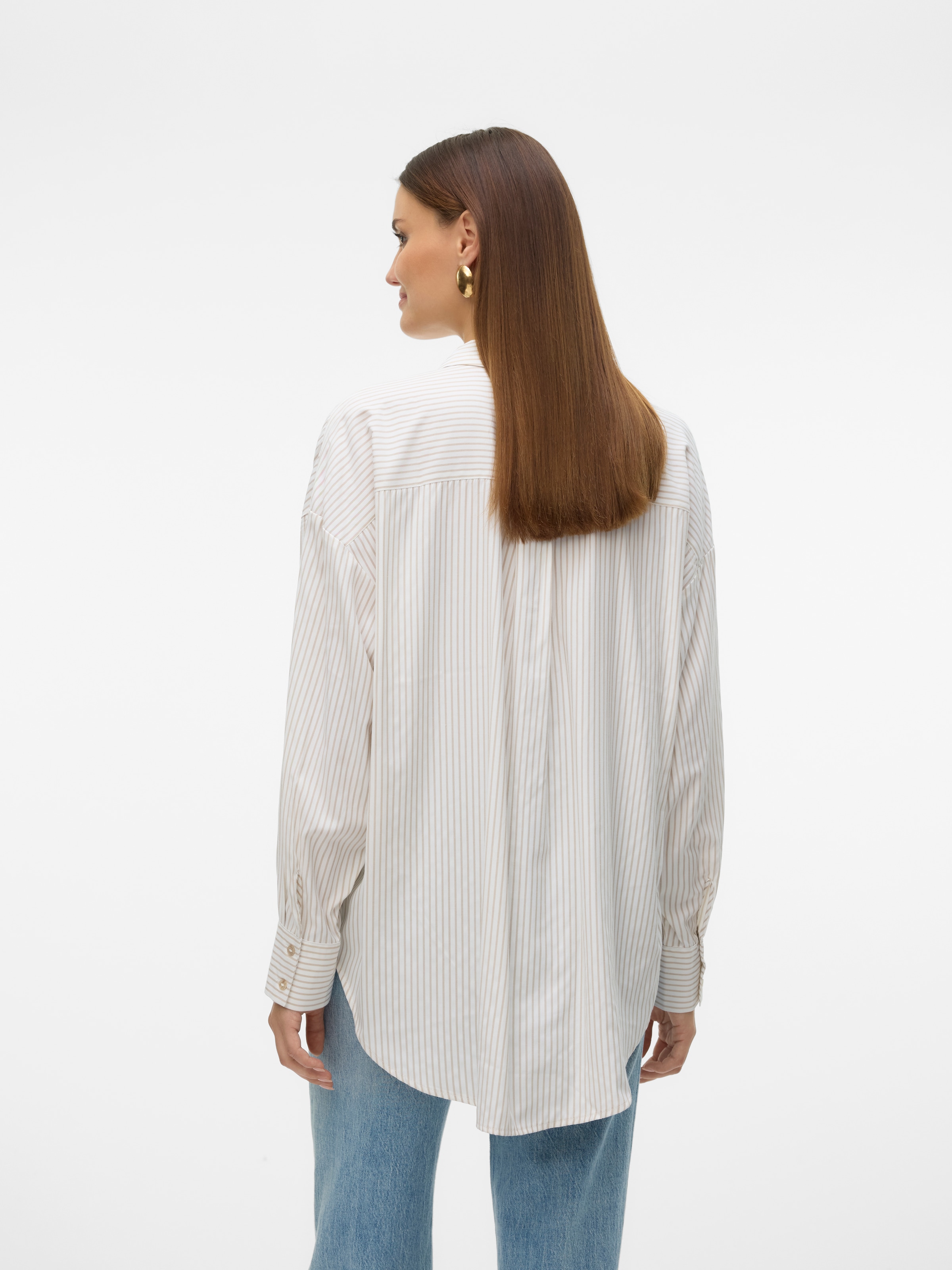 Vero Moda Langarmbluse »VMNORA LS OVERSIZE SHIRT WVN GA NOOS«