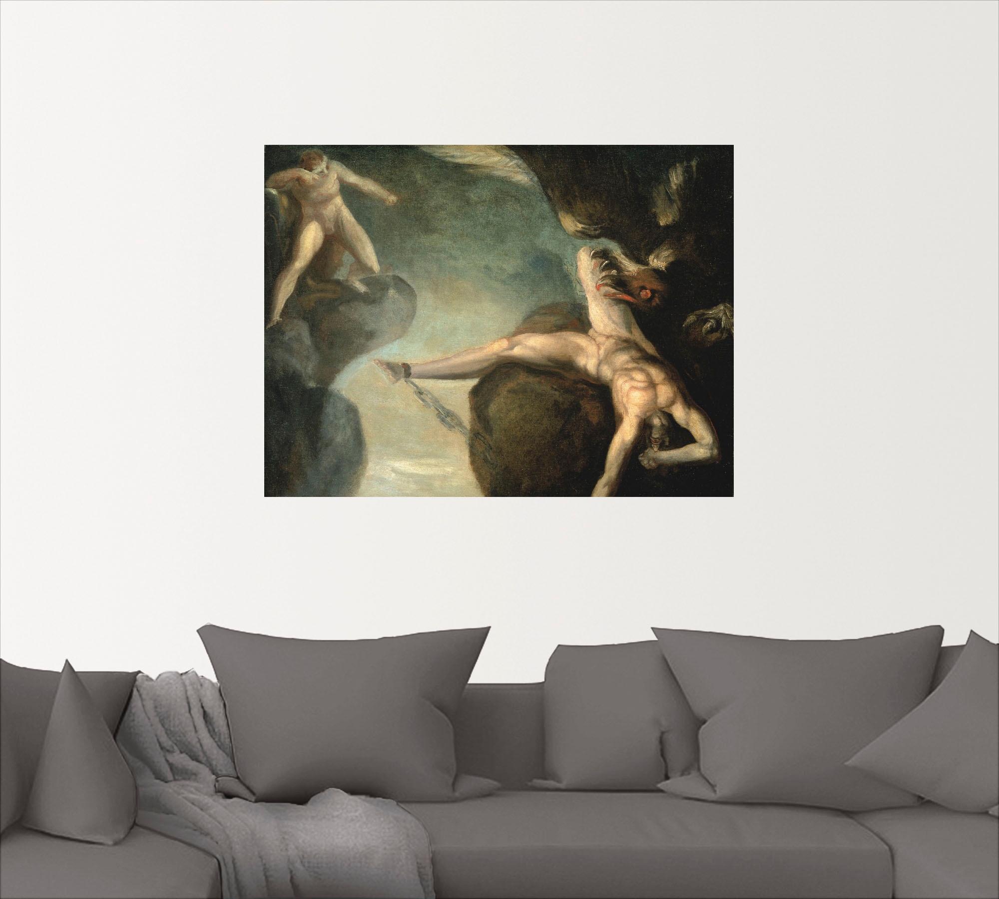 Artland Wandbild »Prometheus wird von Hercules gerettet«, Götter, (1 St.), als Leinwandbild, Wandaufkleber oder Poster in versch. Größen
