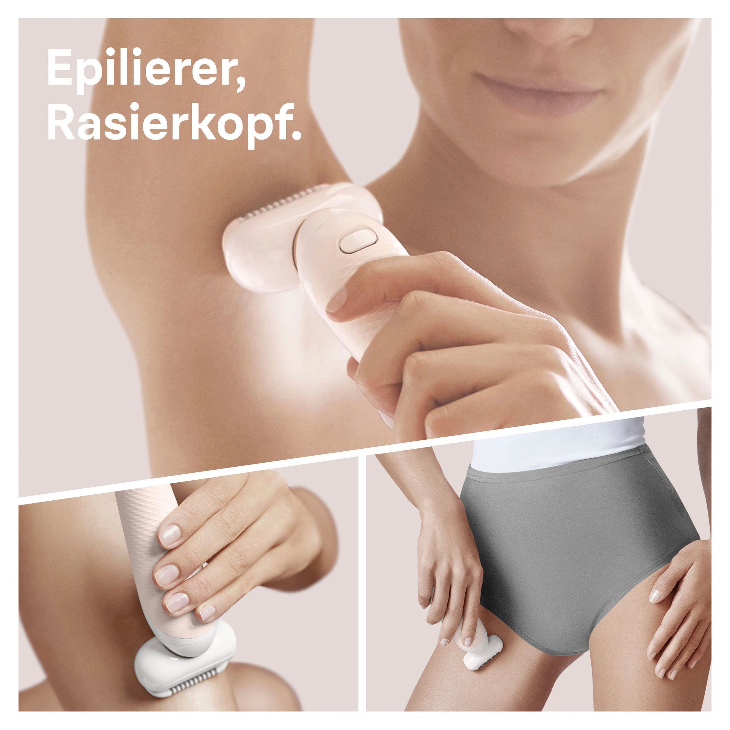 Braun Epilierer »Silk-épil 9 Flex 9-006«, kabellose Wet & Dry-Epilation, breiter Kopf mit 40 Pinzetten