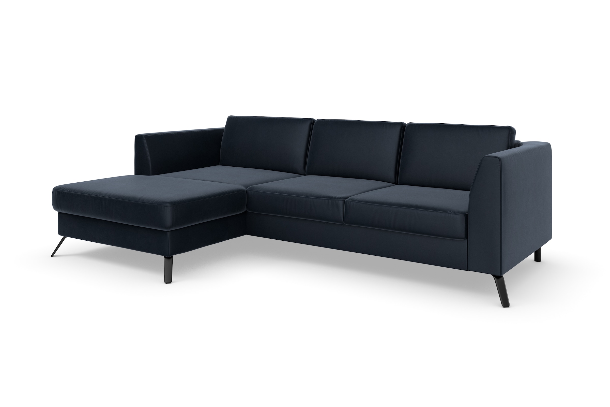 sit&more Ecksofa »Olsen L-Form«, inklusive Sitztiefenverstellung, wahlweise mit Bettfunktion, 15cm hoch