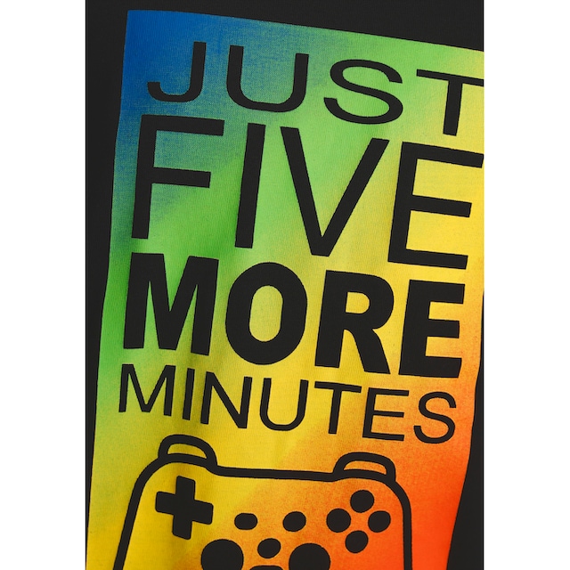 KIDSWORLD T-Shirt »JUST 5 MORE MINUTES«, Gamer Spruch kaufen bei OTTO